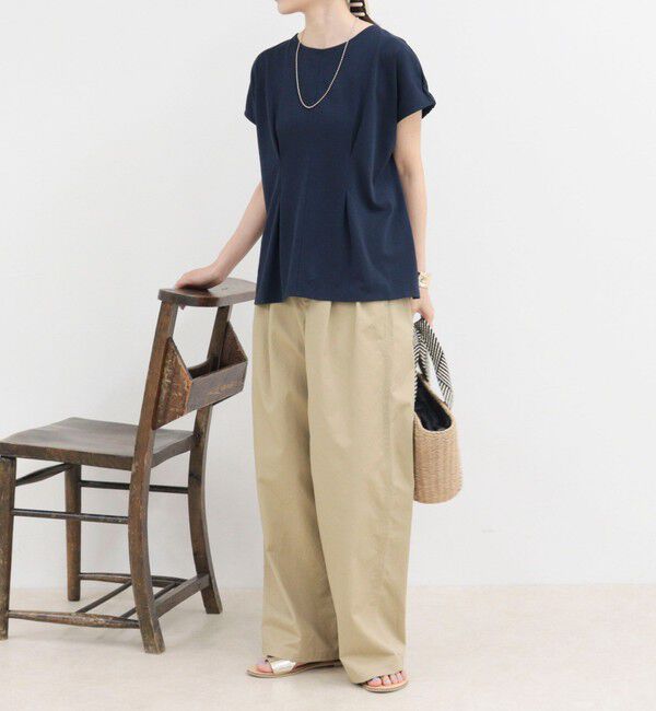 fredy emue「ウエストタックフレンチカットソーブラウス」|Tシャツ・カットソー|