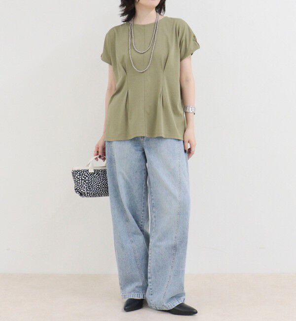fredy emue「ウエストタックフレンチカットソーブラウス」|Tシャツ・カットソー|