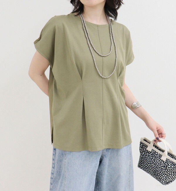 fredy emue「ウエストタックフレンチカットソーブラウス」|Tシャツ・カットソー|
