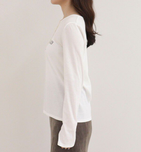 fredy emue「ヘンリーネックグラフィックロンTシャツ」|Tシャツ・カットソー|