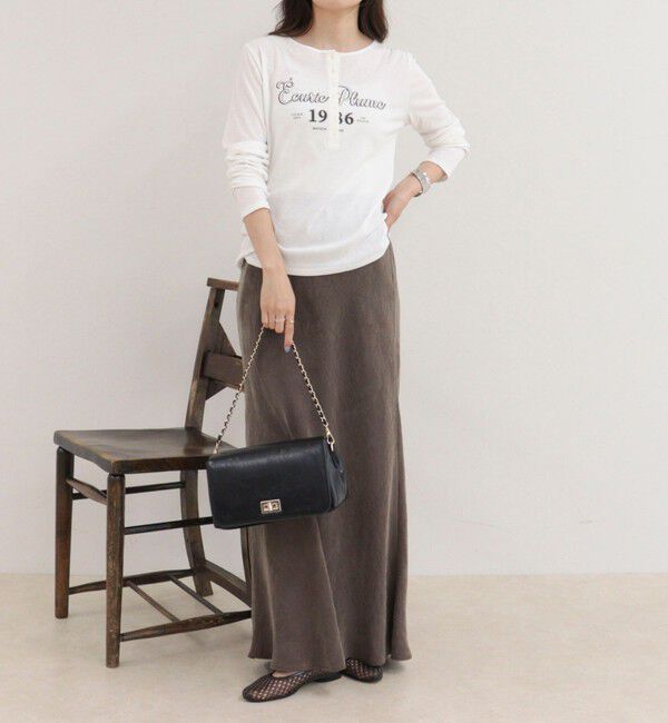 fredy emue「ヘンリーネックグラフィックロンTシャツ」|Tシャツ・カットソー|