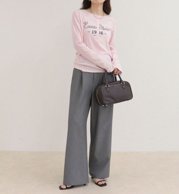 fredy emue「ヘンリーネックグラフィックロンTシャツ」|Tシャツ・カットソー|