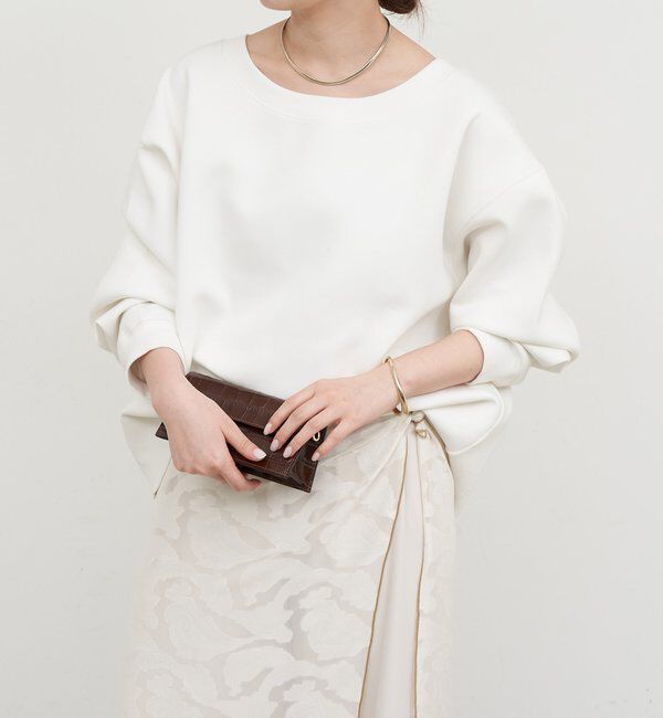  「＜Oggi 6月号掲載アイテム＞【大人のスウェット】ボートネックスウェット」|Tシャツ・カットソー|