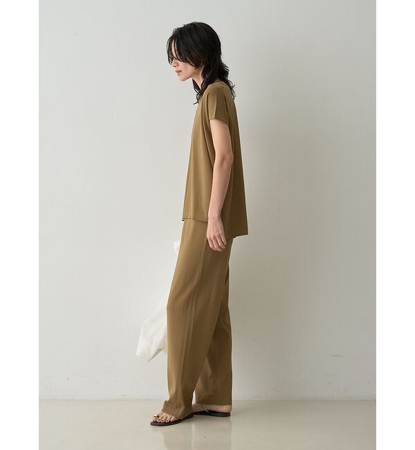 qualite「【接触冷感・セットアップ】レーヨンストレッチフレンチ」|ニット・セーター|