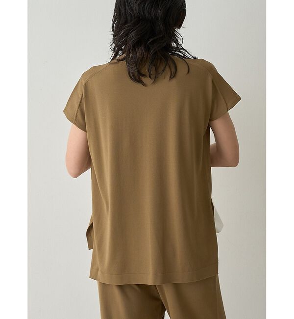 qualite「【接触冷感・セットアップ】レーヨンストレッチフレンチ」|ニット・セーター|