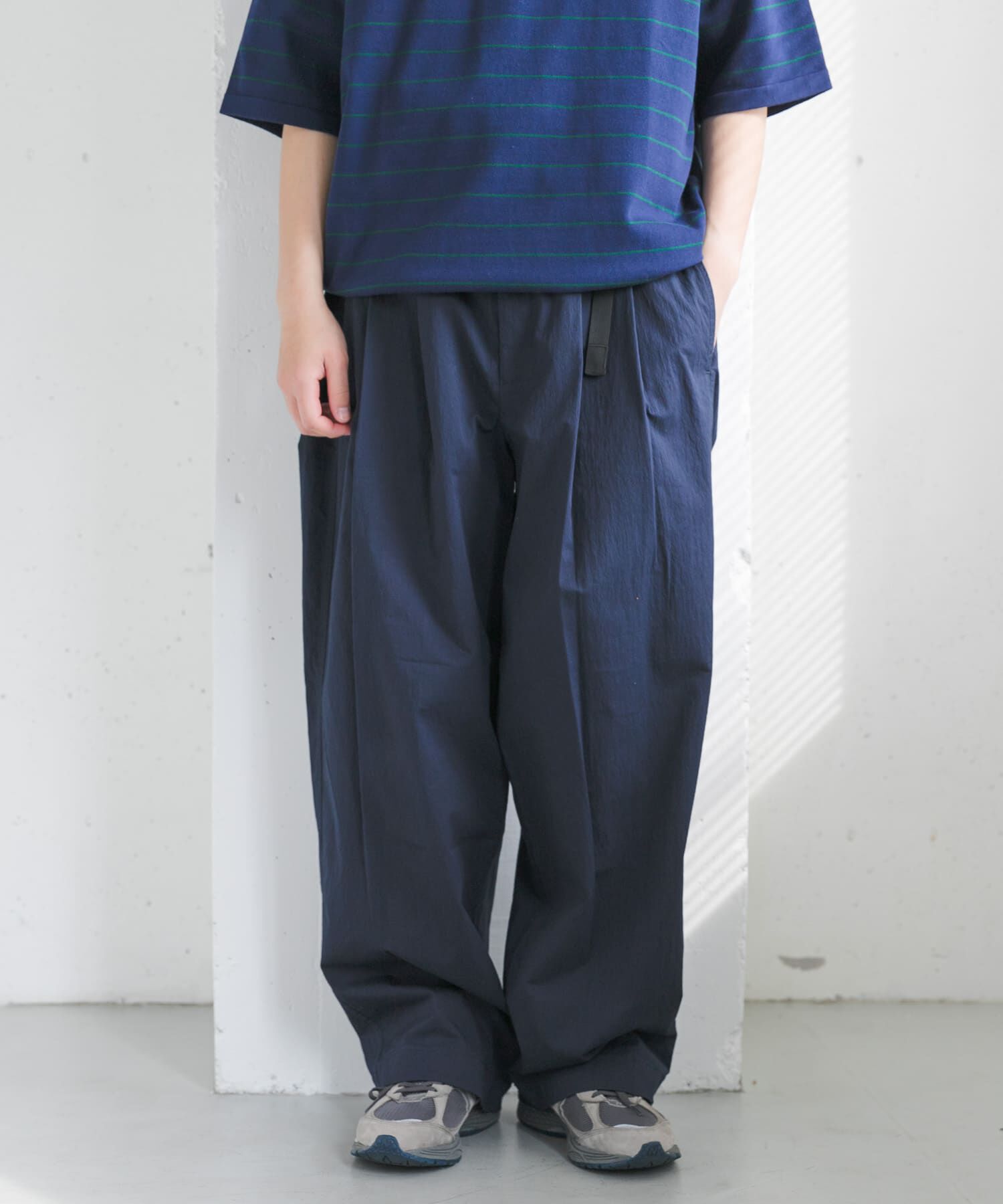 URBAN RESEARCH DOORS「FORK&SPOON　ツータックワイドイージーパンツ」|その他|ブルー系その他