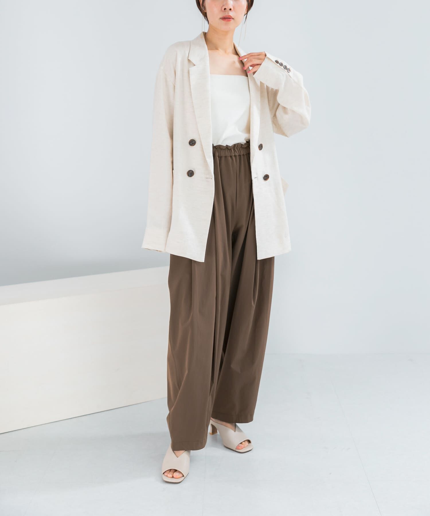 URBAN RESEARCH ROSSO「ELENDEEK　EASY TUCK COCOON PANTS」|その他|