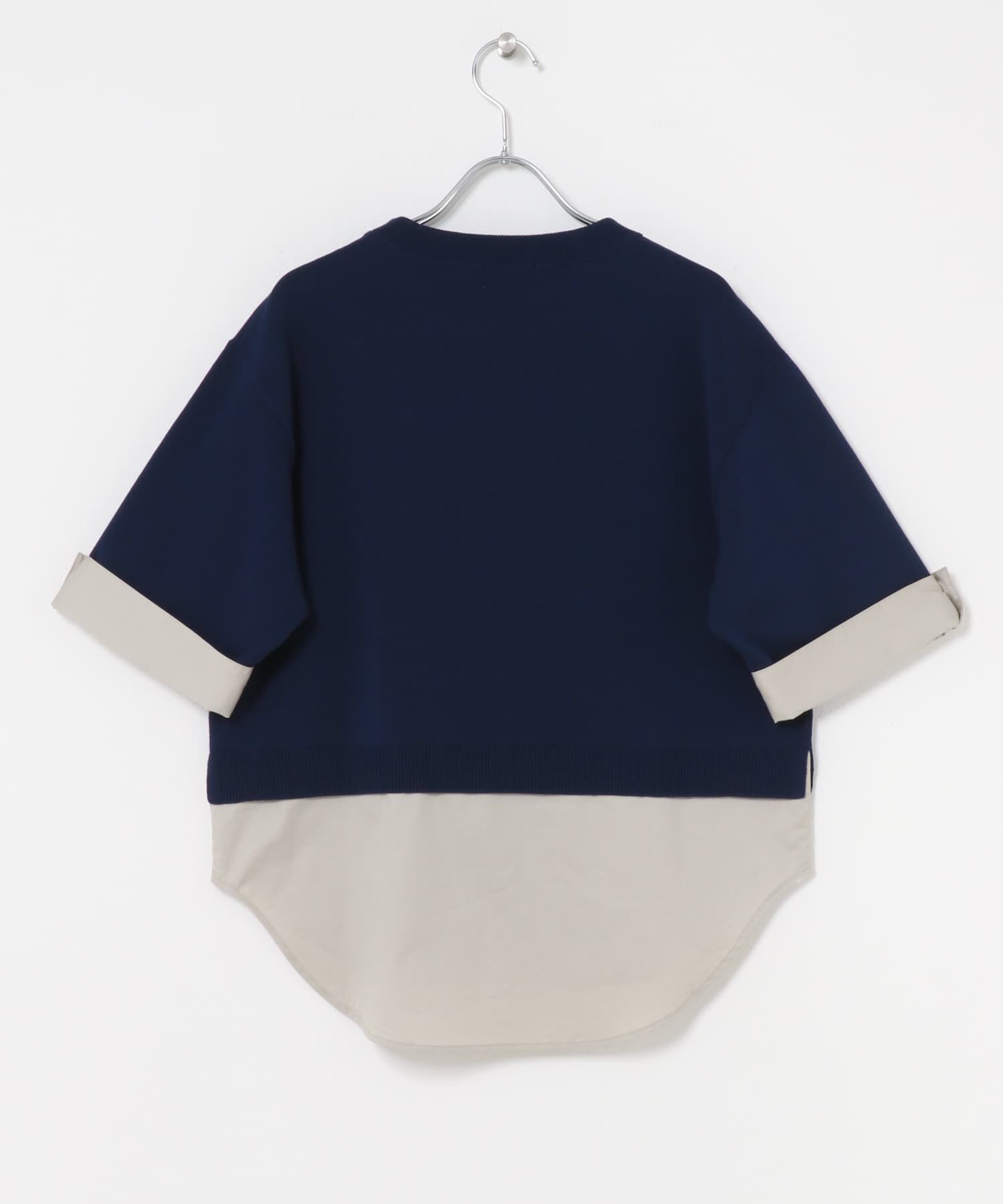 URBAN RESEARCH DOORS「フェイクレイヤードニットプルオーバー」|Tシャツ・カットソー|