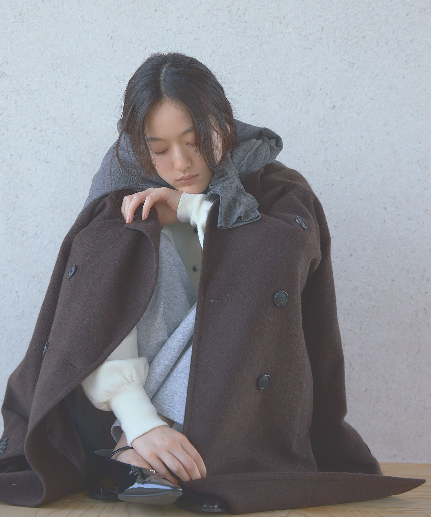 SENSE OF PLACE by URBAN RESEARCH「尾州ウールロングテーラードコート」|チェスターコート|