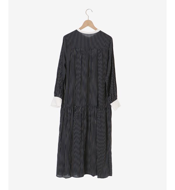 le.coeur blanc「カッセンストライプギャザーシャツワンピース」|その他|