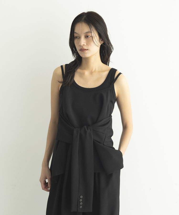 GARAGE OF GOOD CLOTHING「【日本製】無地ジャケットスリーブビスチェ」|ベスト・ジレ|