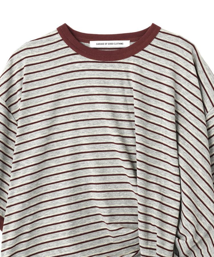 GARAGE OF GOOD CLOTHING「タックマルチボーダーTシャツ」|Tシャツ・カットソー|