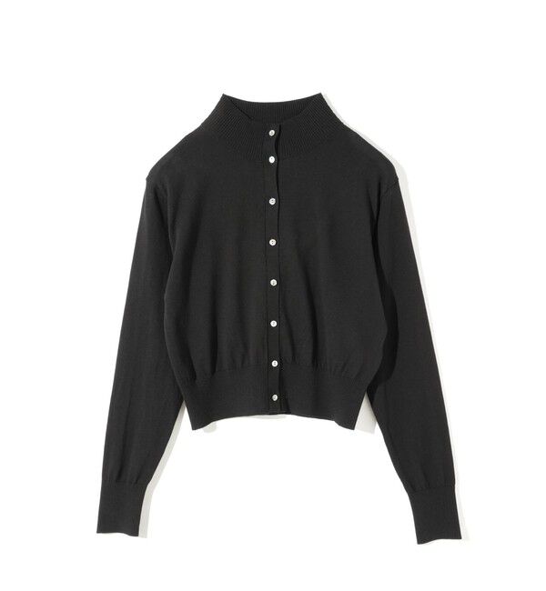 MIDIUMISOLID「MIDIUMISOLID for Ladies ハイネックショートカーディガン」|カーディガン|