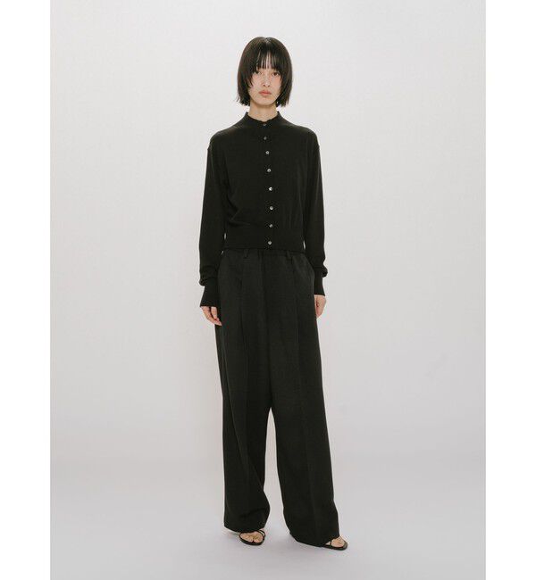 MIDIUMISOLID「MIDIUMISOLID for Ladies ハイネックショートカーディガン」|カーディガン|