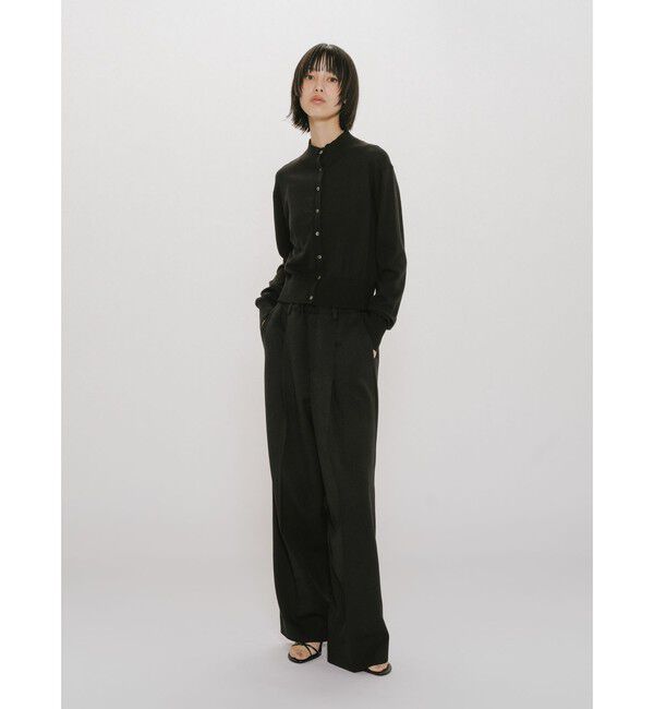 MIDIUMISOLID「MIDIUMISOLID for Ladies ハイネックショートカーディガン」|カーディガン|