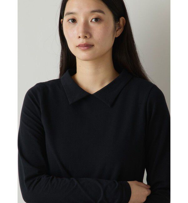 MidiUmi「MidiUmi シャツカラープルオーバー」|Tシャツ・カットソー|