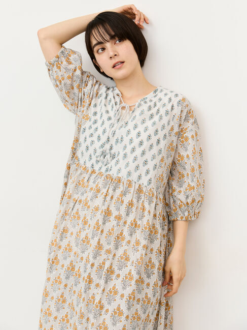 Samansa Mos2「インド総柄アソートワンピース」|ワンピース|