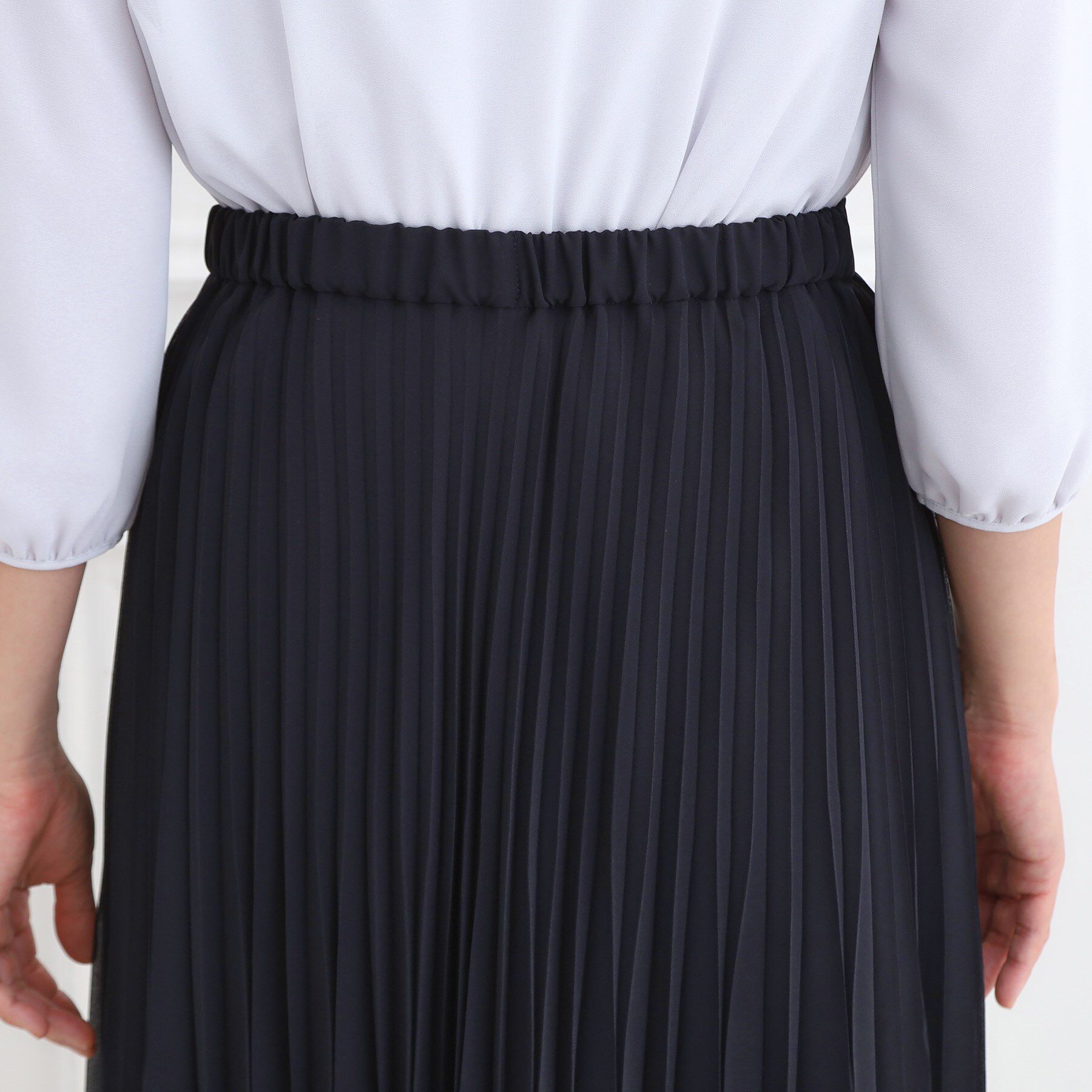 Reflect「【SS-4Lサイズ】シフォンジョーゼットプリーツスカート」|スカート|