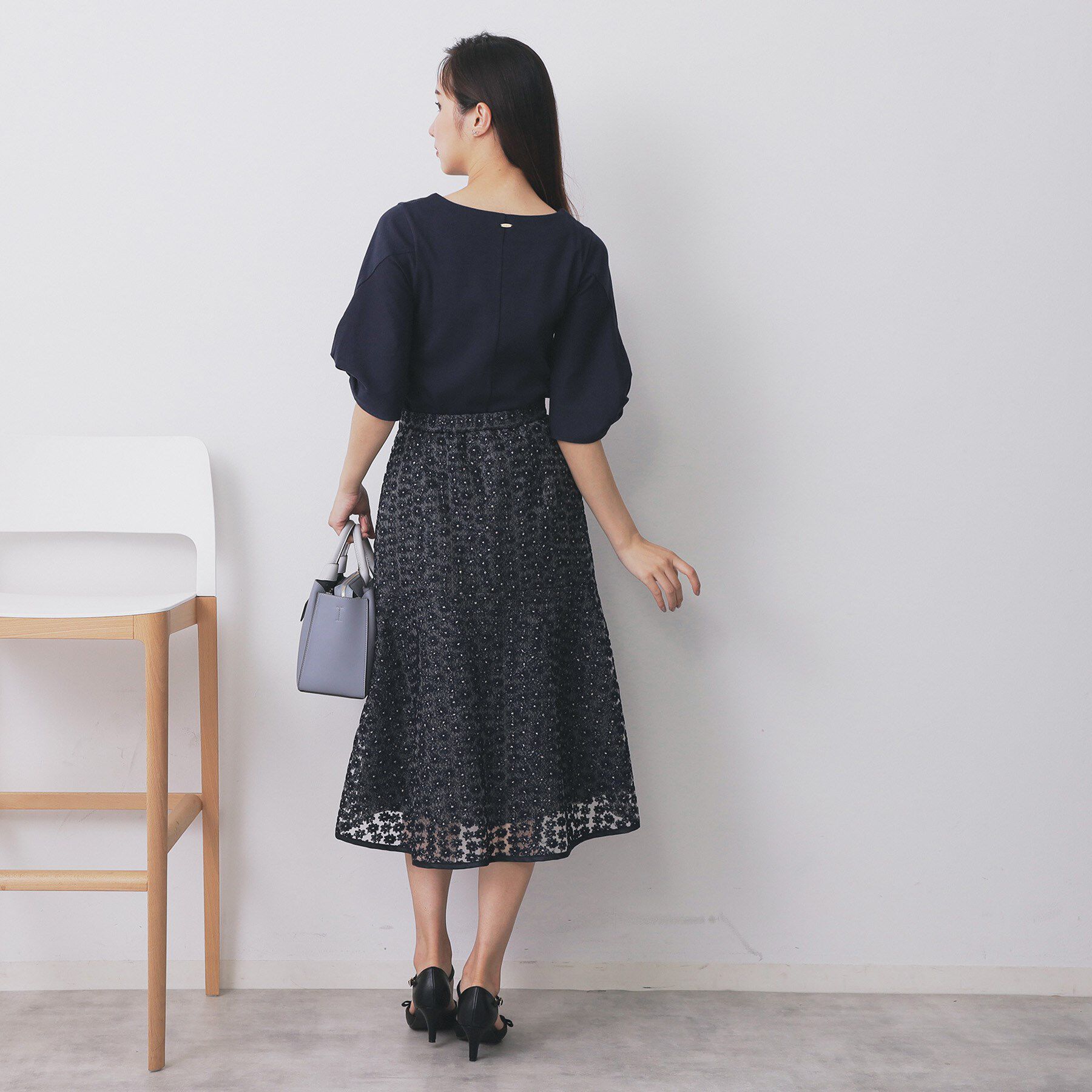 index「パフスリーブツイストタックトップス【洗濯機可／接触冷感／UVケア】」|Tシャツ・カットソー|