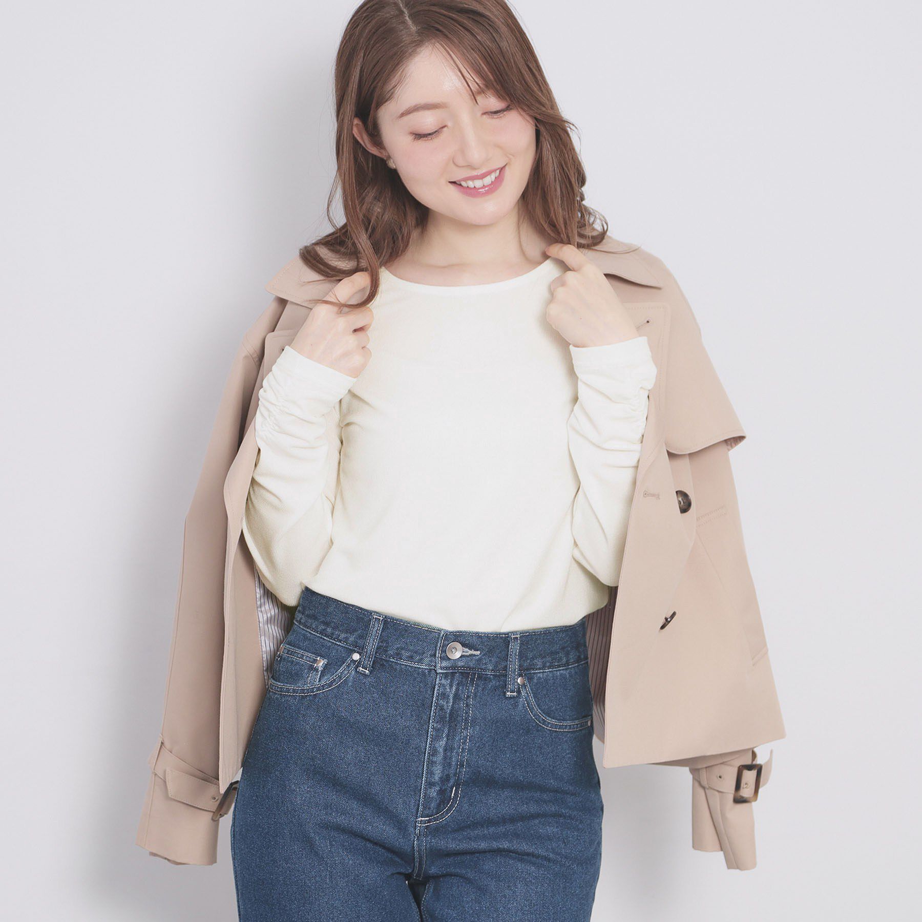 index「ラメシアーリブトップス【洗濯機OK／接触冷感】」|Tシャツ・カットソー|
