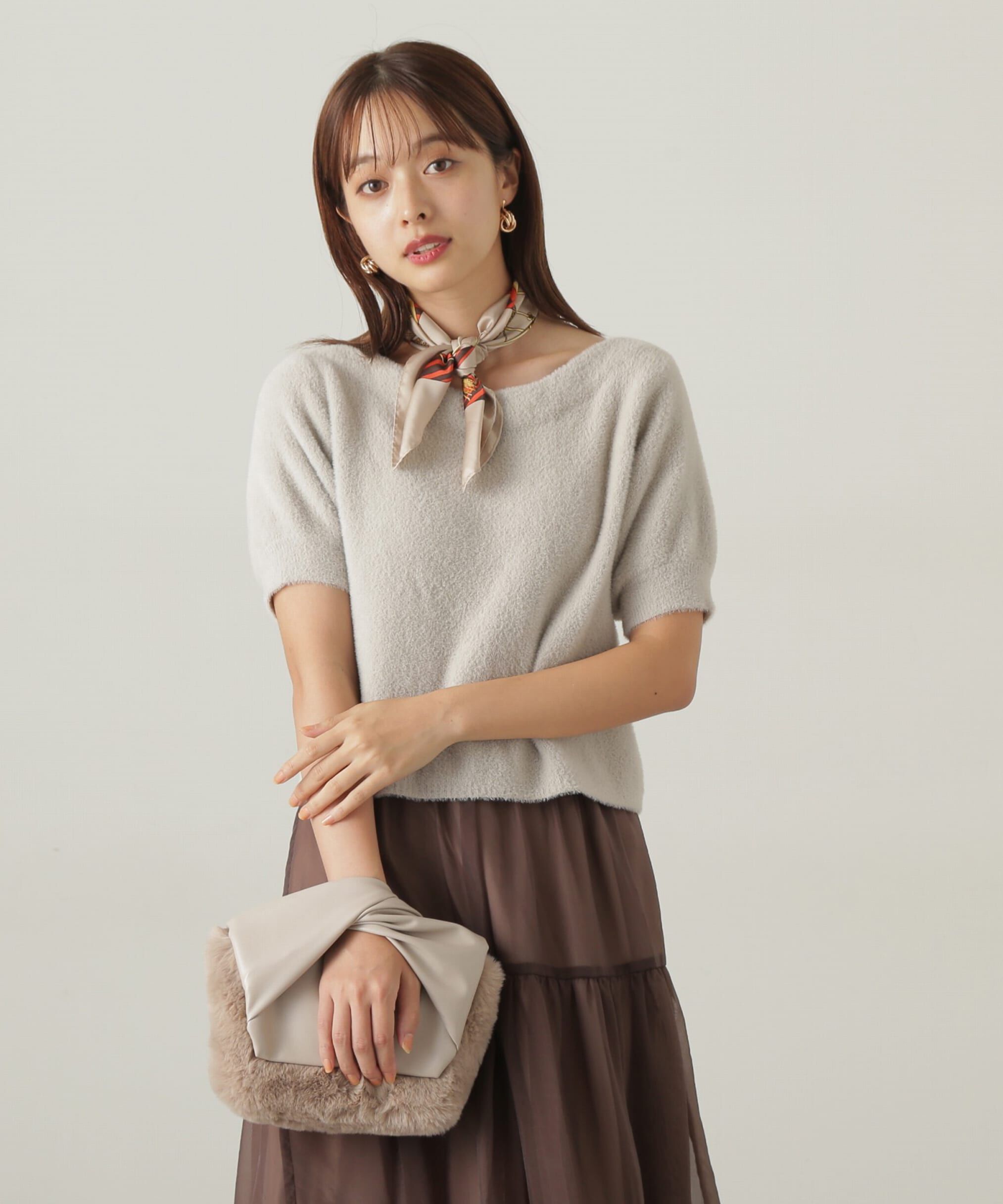 PROPORTION BODY DRESSING「ミニフェザーニット24AW」|ニット・セーター|