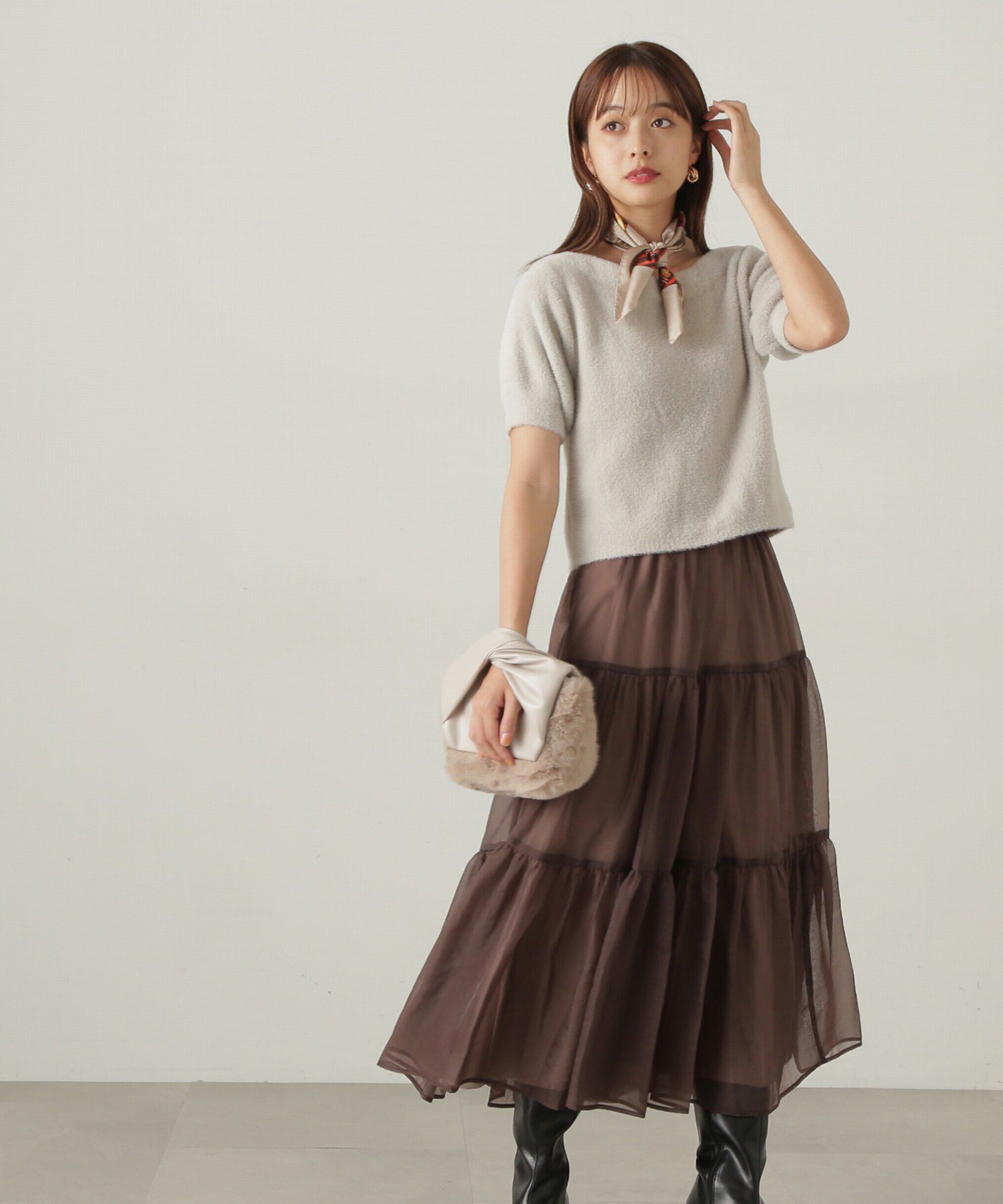 PROPORTION BODY DRESSING「ミニフェザーニット24AW」|ニット・セーター|