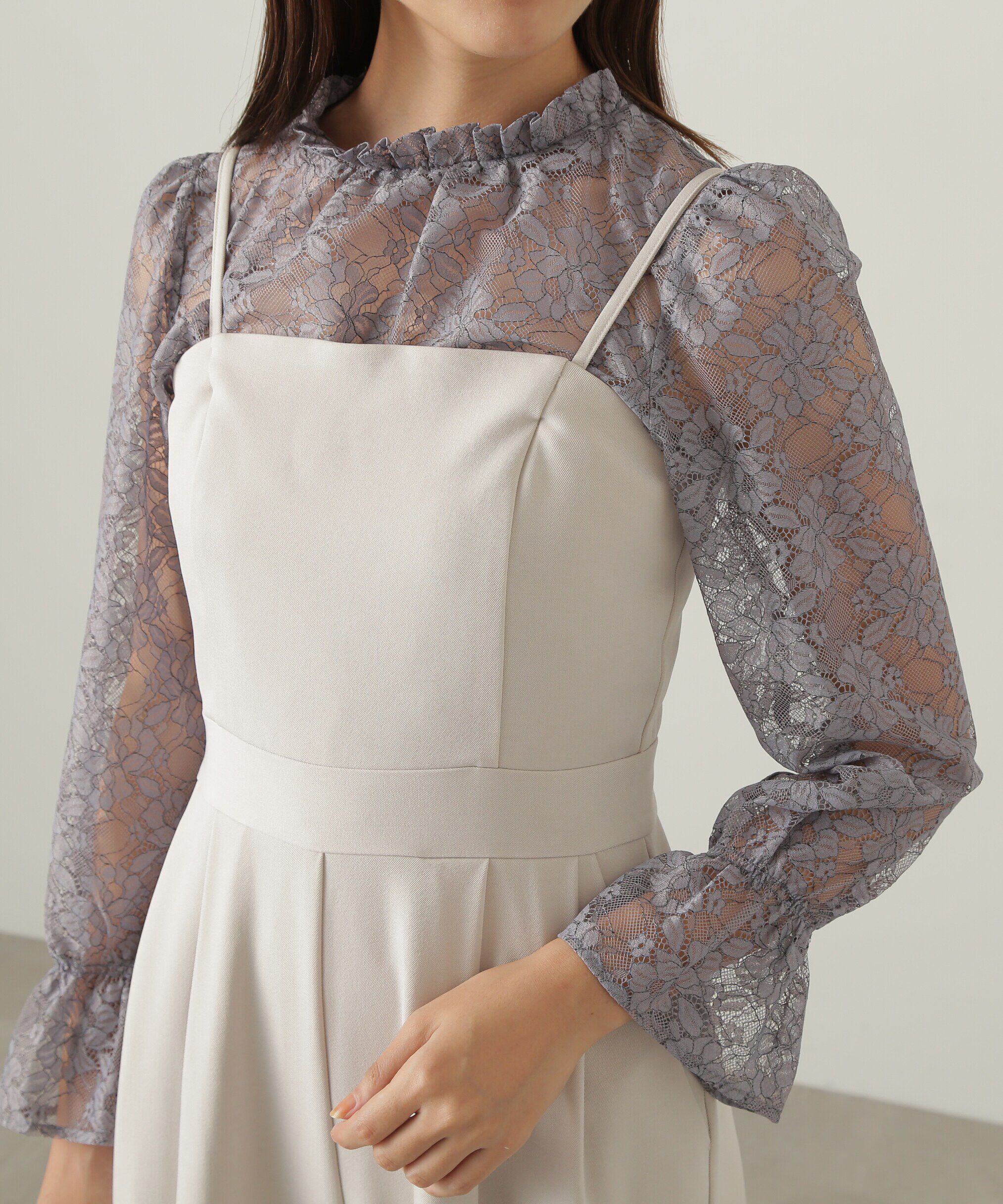 PROPORTION BODY DRESSING「2wayレースペプラムセットアップ　24AW」|ワンピース|