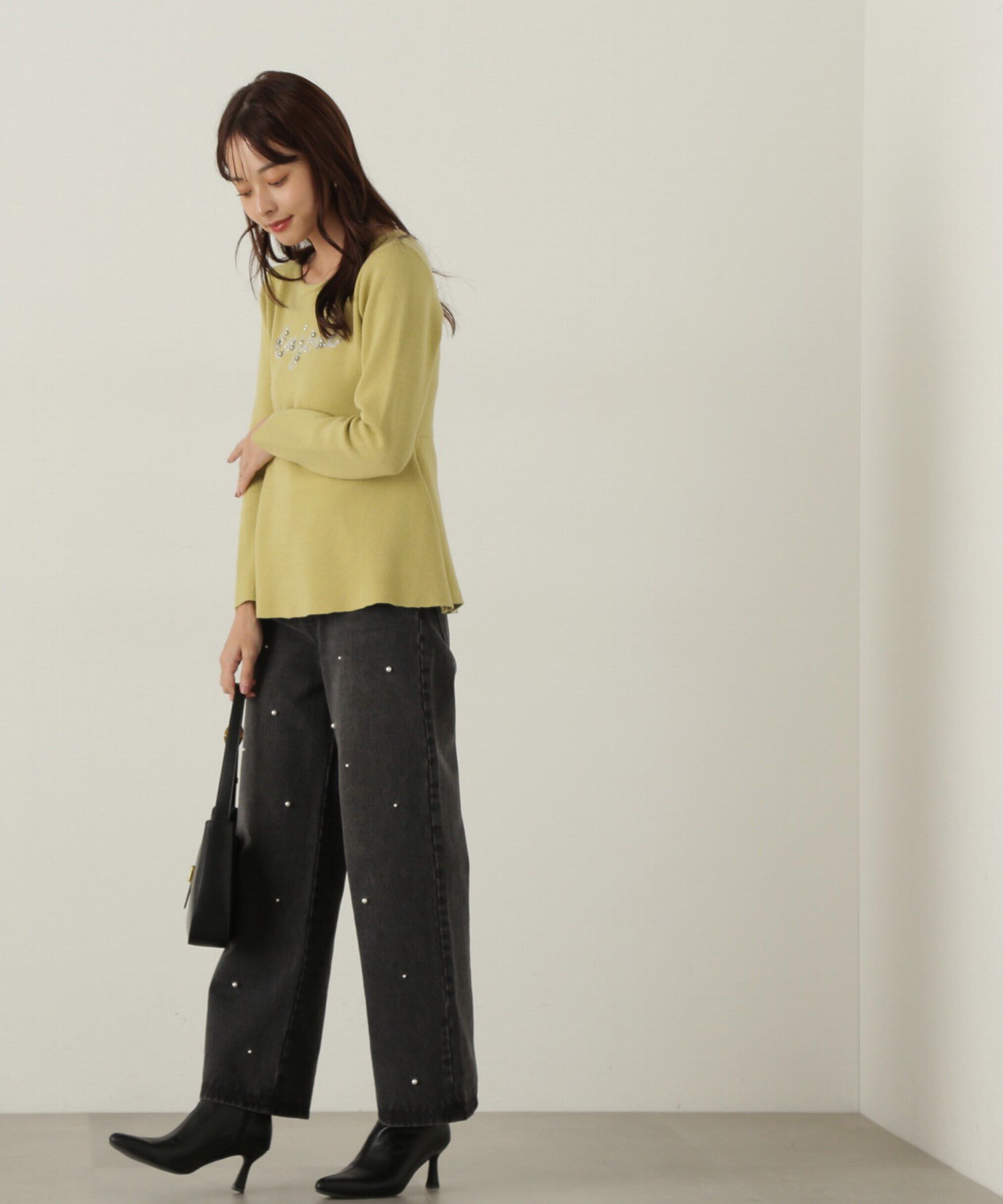 PROPORTION BODY DRESSING「ロゴペプラムニット」|ニット・セーター|
