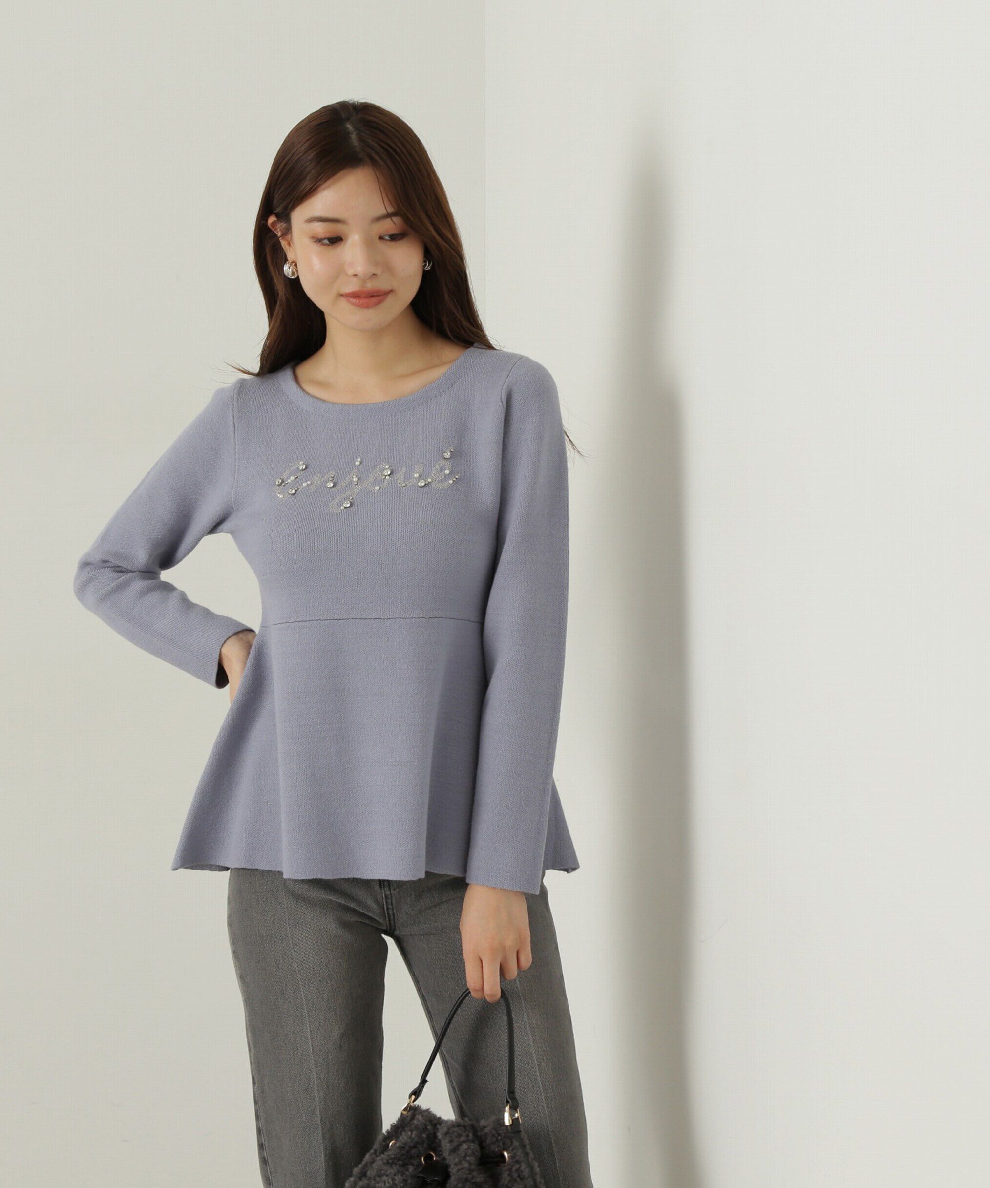 PROPORTION BODY DRESSING「ロゴペプラムニット」|ニット・セーター|