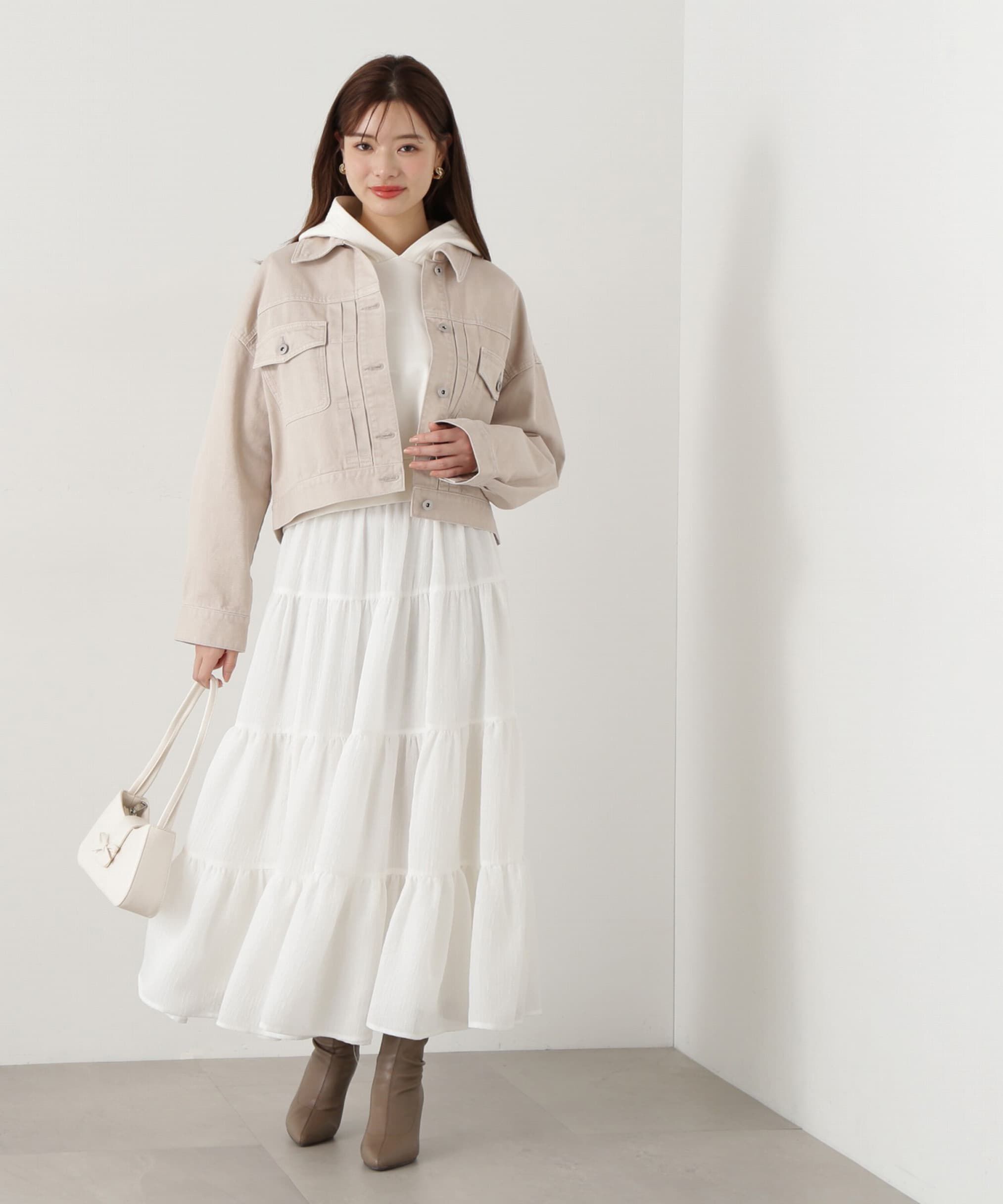 PROPORTION BODY DRESSING「リボンブローチ付きフーディー」|Tシャツ・カットソー|