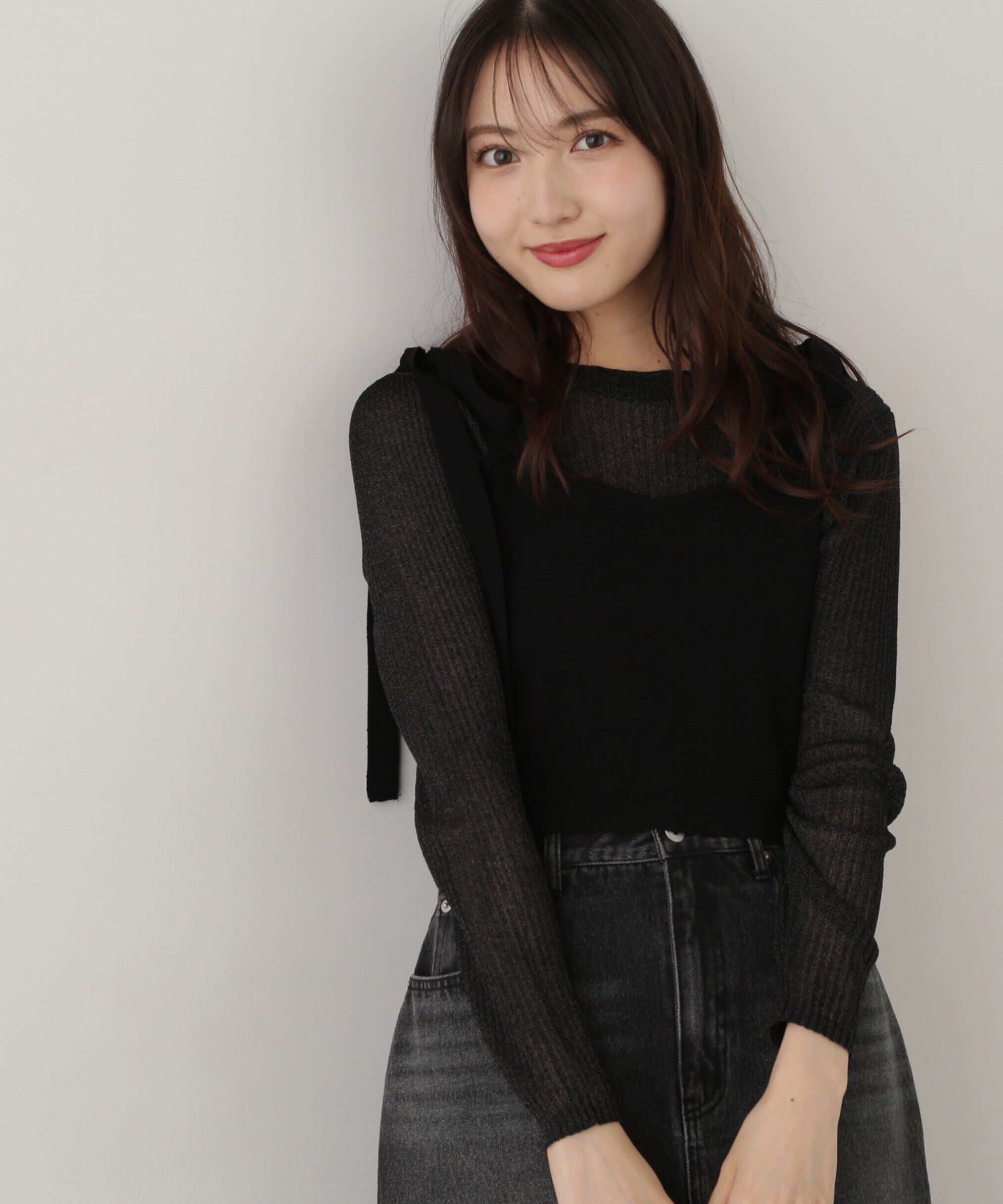 PROPORTION BODY DRESSING「リボンビスチェレイヤードニット」|ニット・セーター|