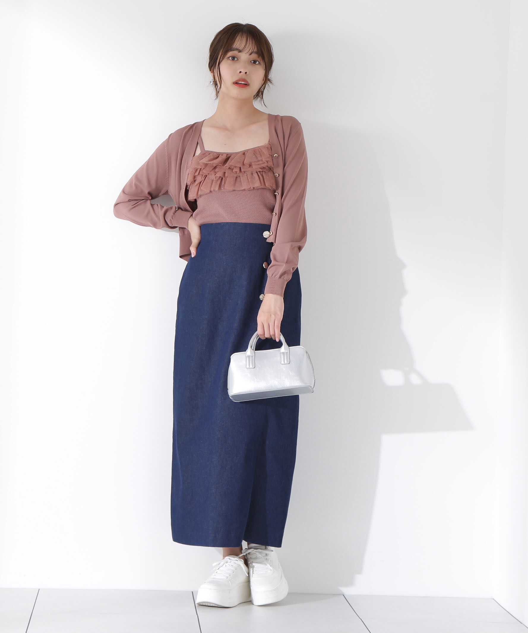 PROPORTION BODY DRESSING「チュール付きニットアンサンブル」|ニット・セーター|