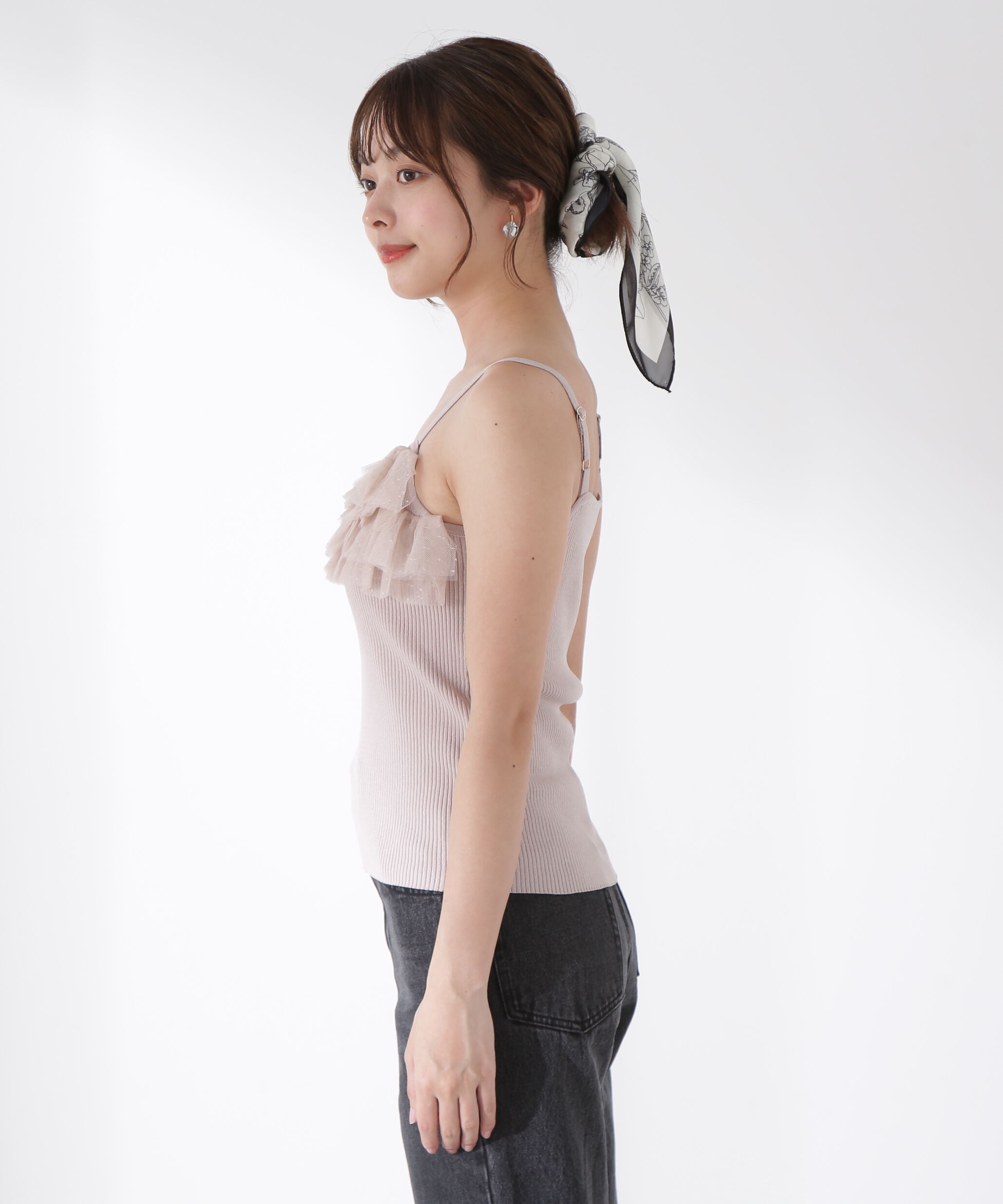 PROPORTION BODY DRESSING「チュール付きニットアンサンブル」|ニット・セーター|