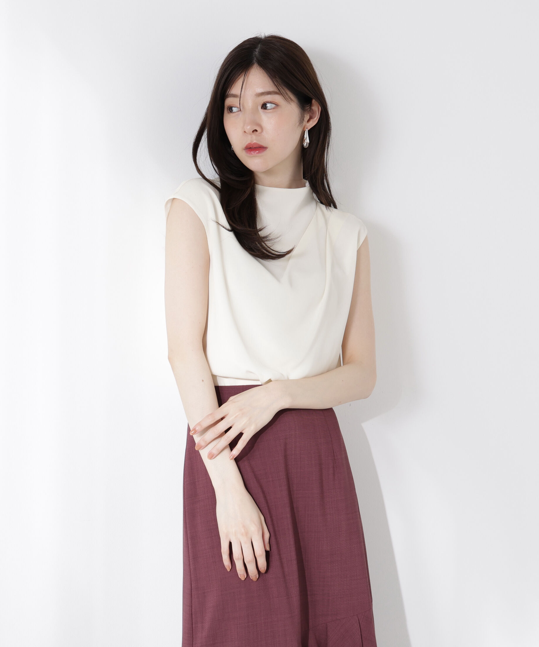 PROPORTION BODY DRESSING「楊柳アシメブラウス」|シャツ・ブラウス|