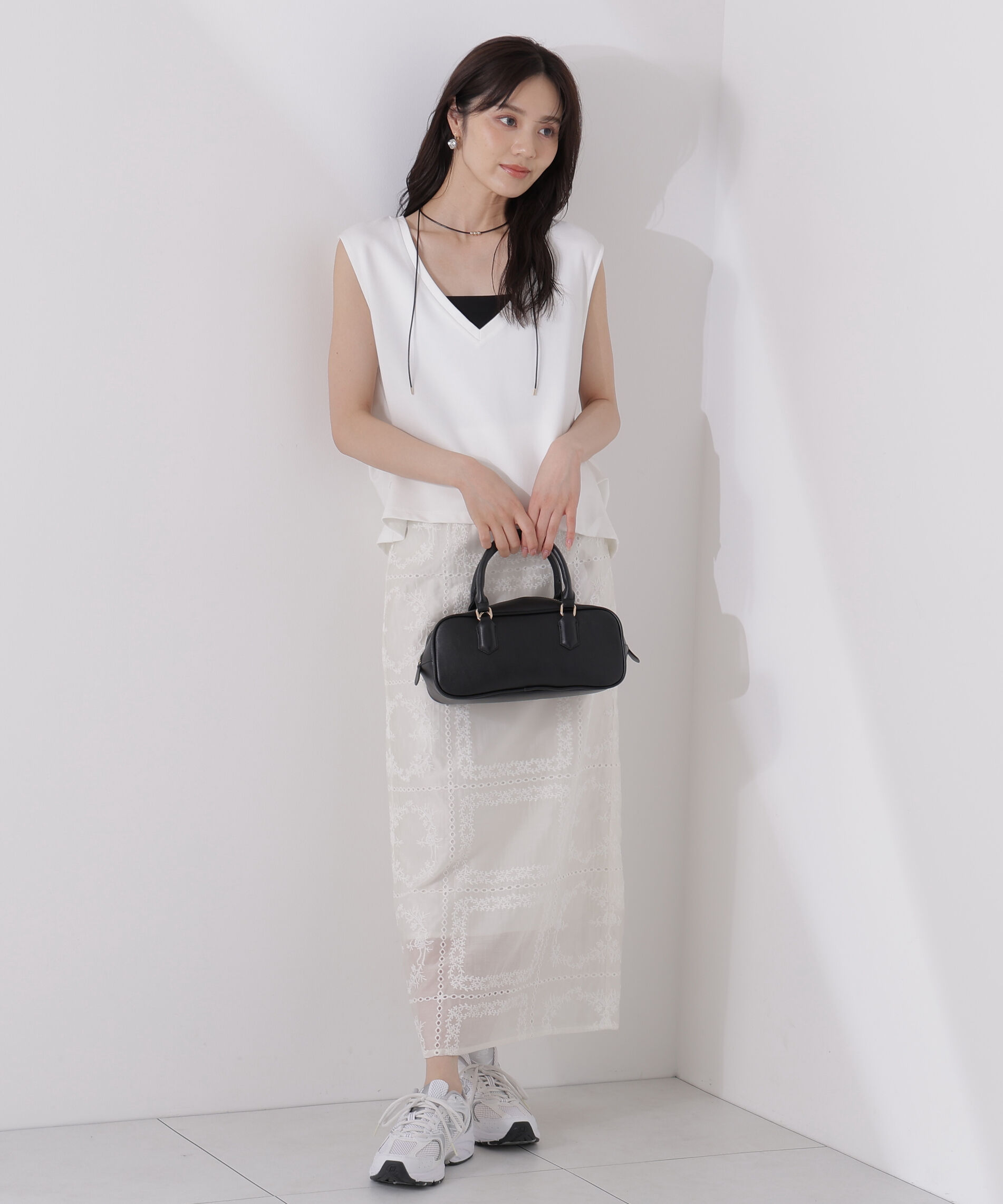 PROPORTION BODY DRESSING「シアーパネルレーススカート」|スカート|
