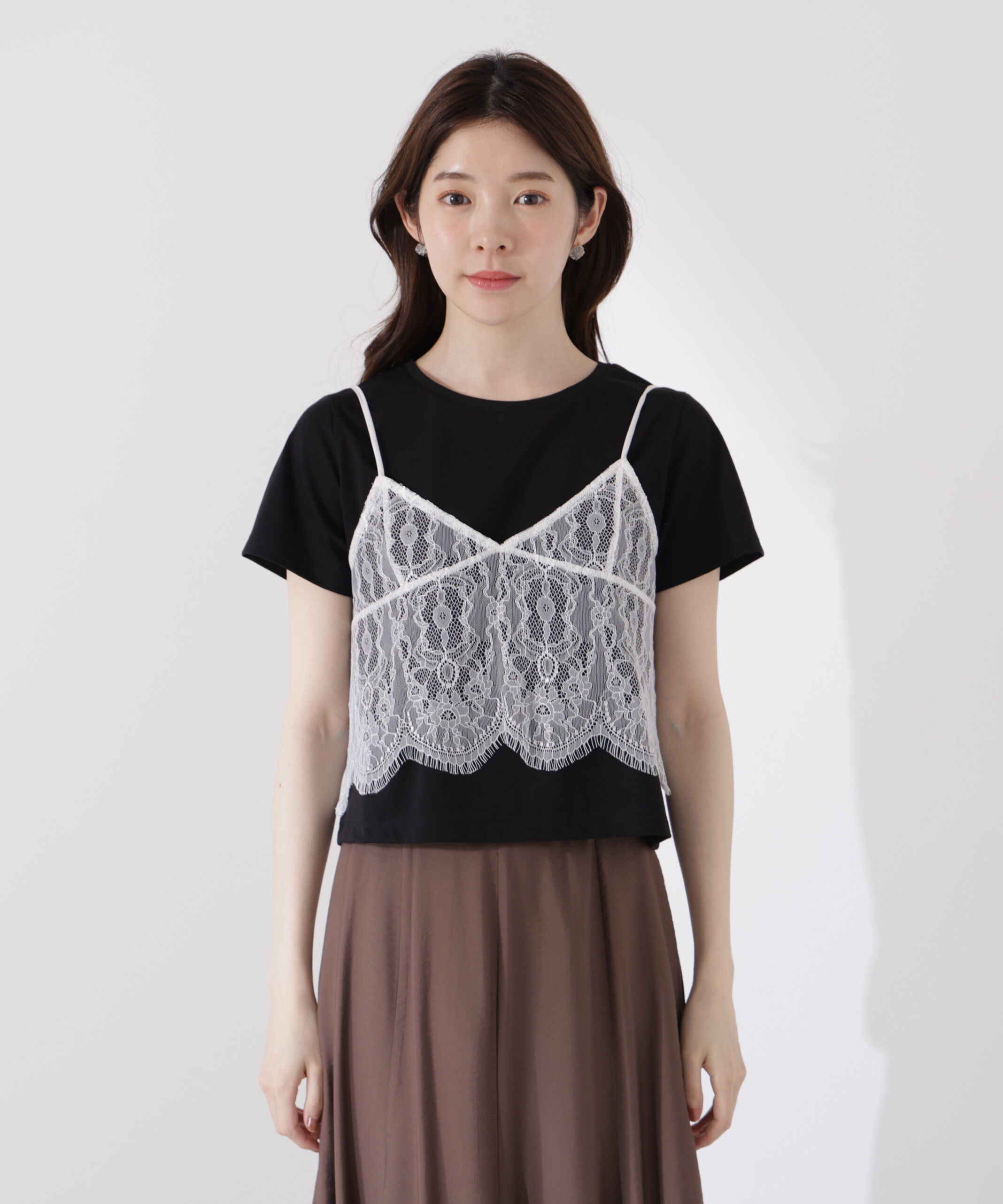 PROPORTION BODY DRESSING「レースキャミセットカットソー」|Tシャツ・カットソー|