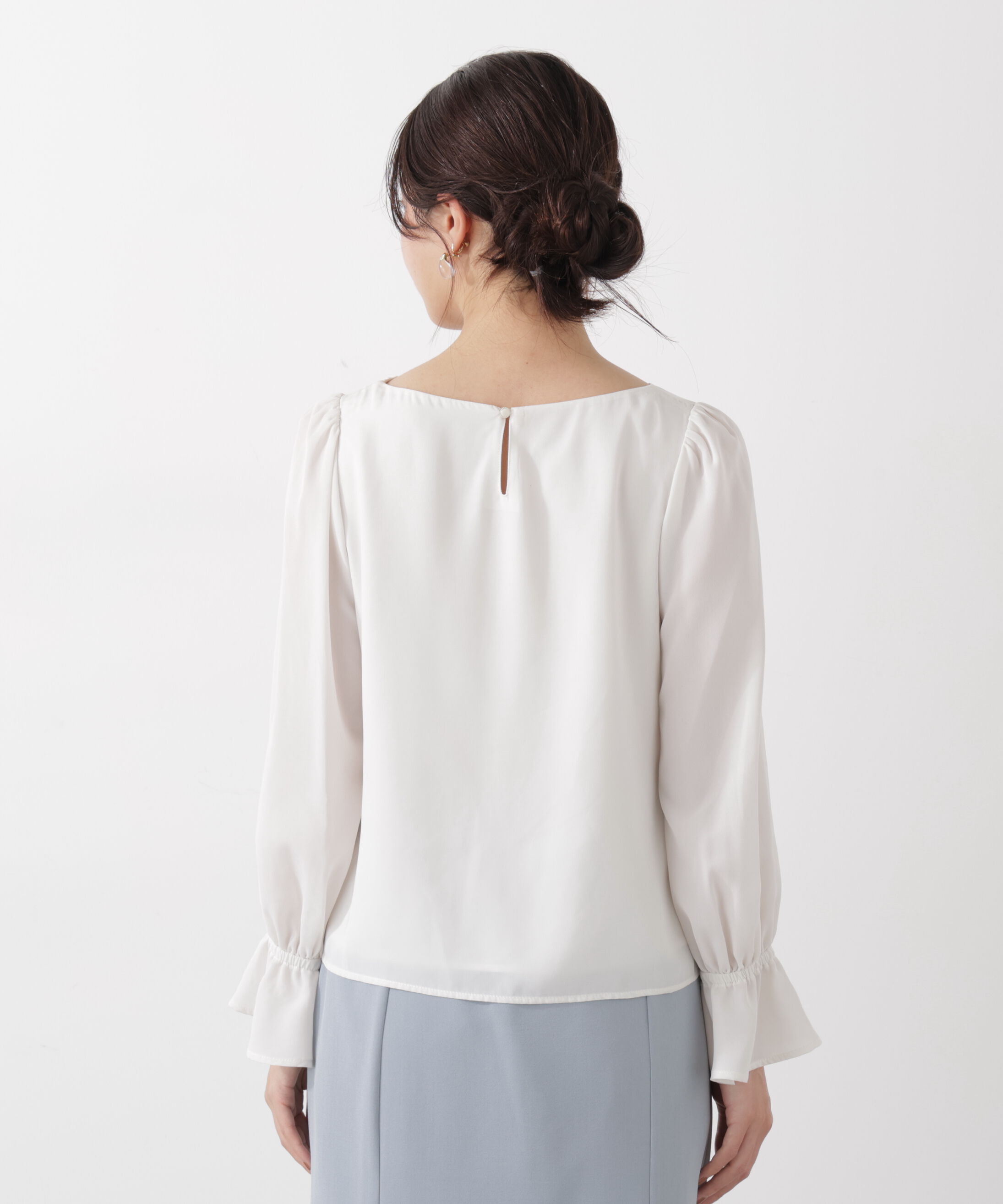 PROPORTION BODY DRESSING「＜ウォッシャブル＞キャンディースリーブニュアンスブラウス 25AW」|シャツ・ブラウス|