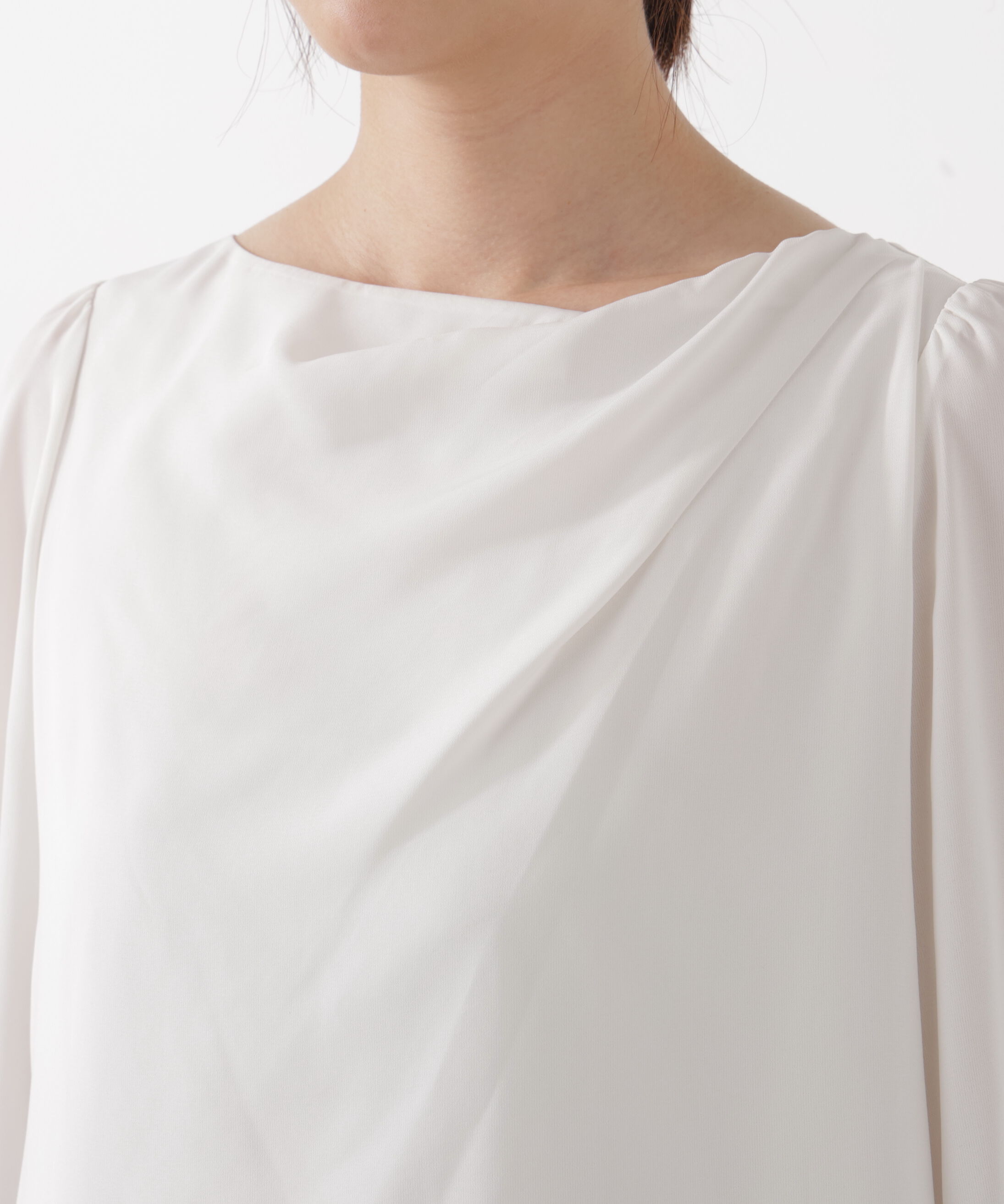 PROPORTION BODY DRESSING「＜ウォッシャブル＞キャンディースリーブニュアンスブラウス 25AW」|シャツ・ブラウス|