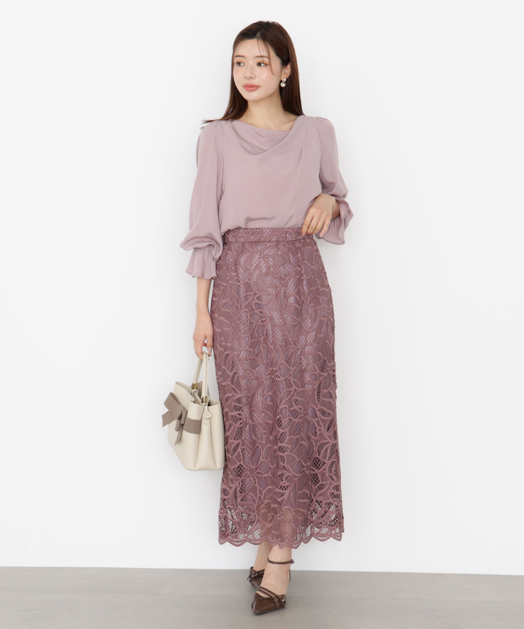 PROPORTION BODY DRESSING「＜ウォッシャブル＞キャンディースリーブニュアンスブラウス 25AW」|シャツ・ブラウス|