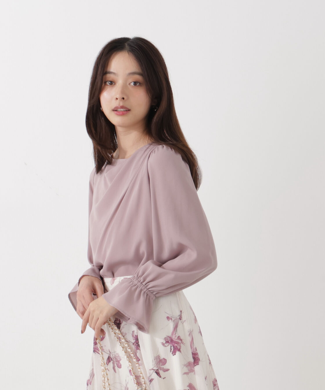 PROPORTION BODY DRESSING「＜ウォッシャブル＞キャンディースリーブニュアンスブラウス 25AW」|シャツ・ブラウス|
