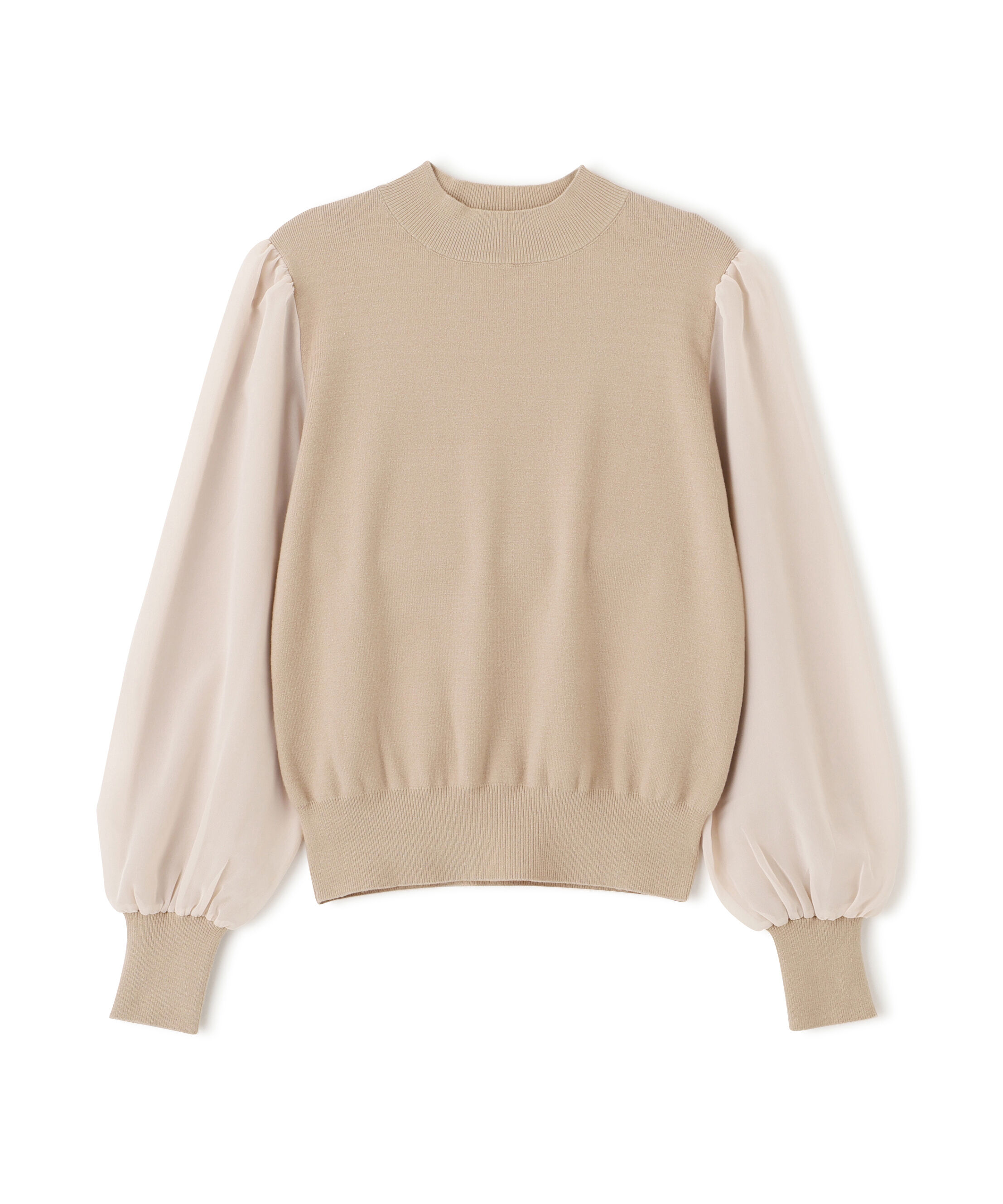 PROPORTION BODY DRESSING「シフォンスリーブニットトップス　25AW」|ニット・セーター|