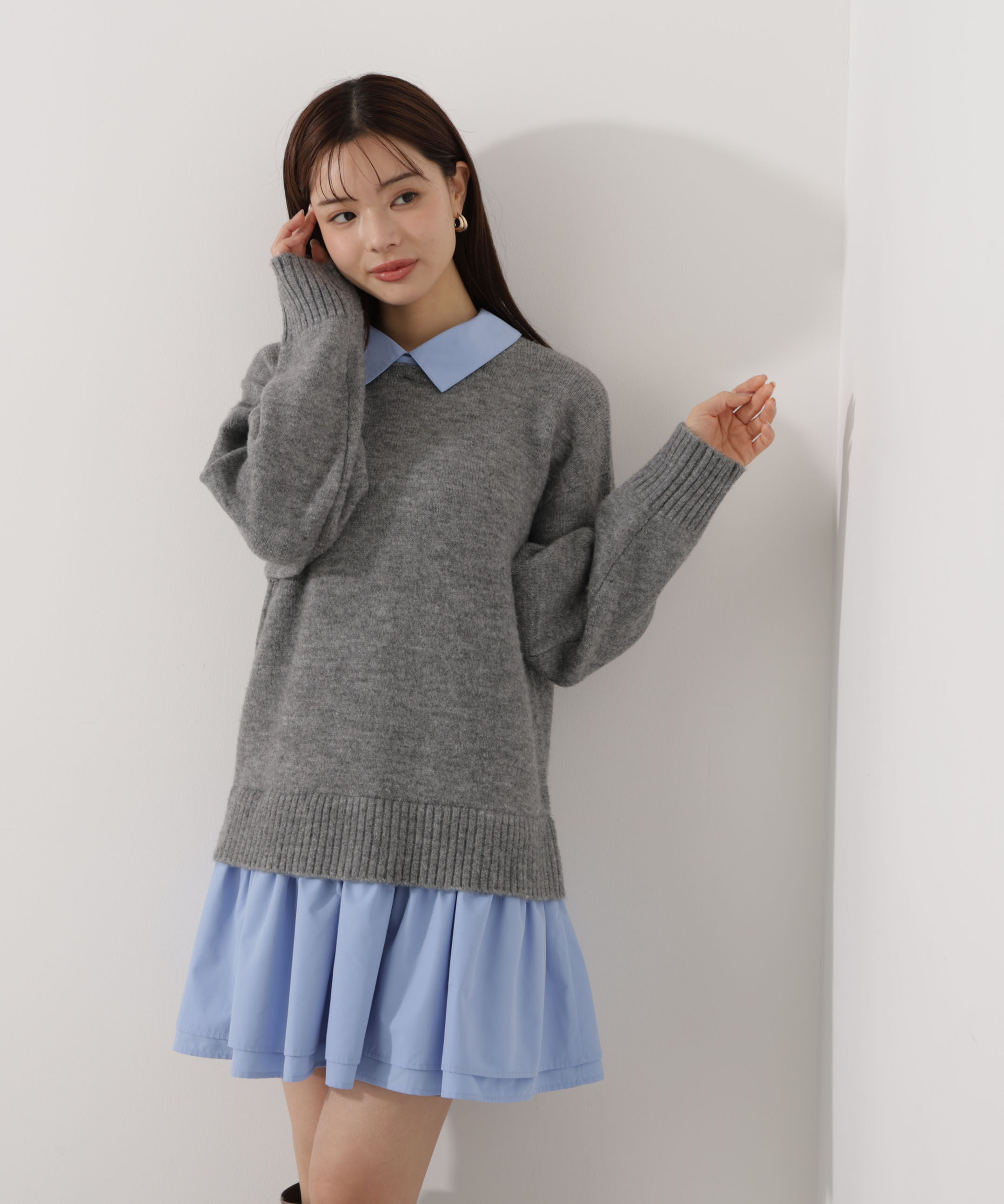 PROPORTION BODY DRESSING「＜加藤栞さん着用＞《EDIT COLOGNE》レイヤードミニワンピース」|ワンピース|