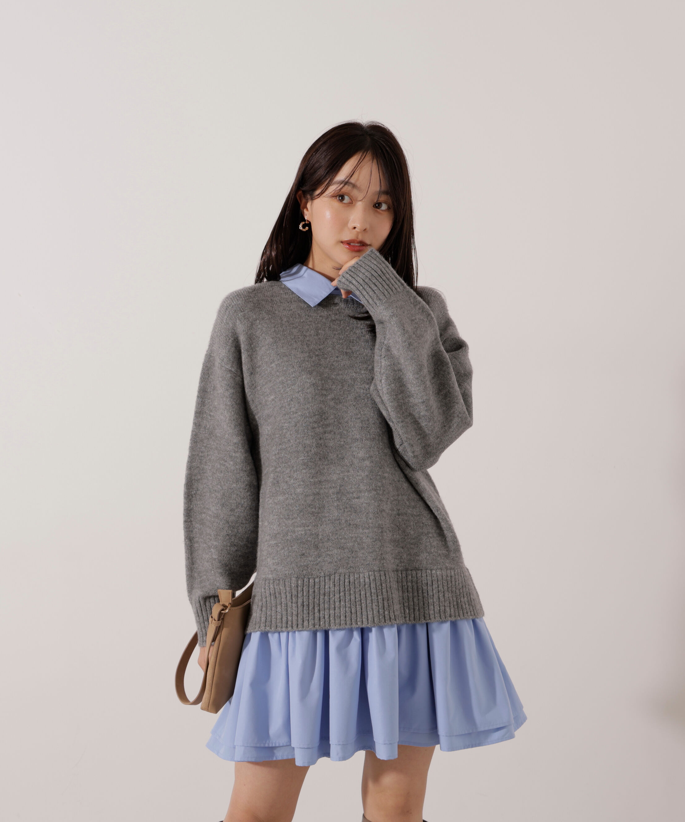 PROPORTION BODY DRESSING「＜加藤栞さん着用＞《EDIT COLOGNE》レイヤードミニワンピース」|ワンピース|