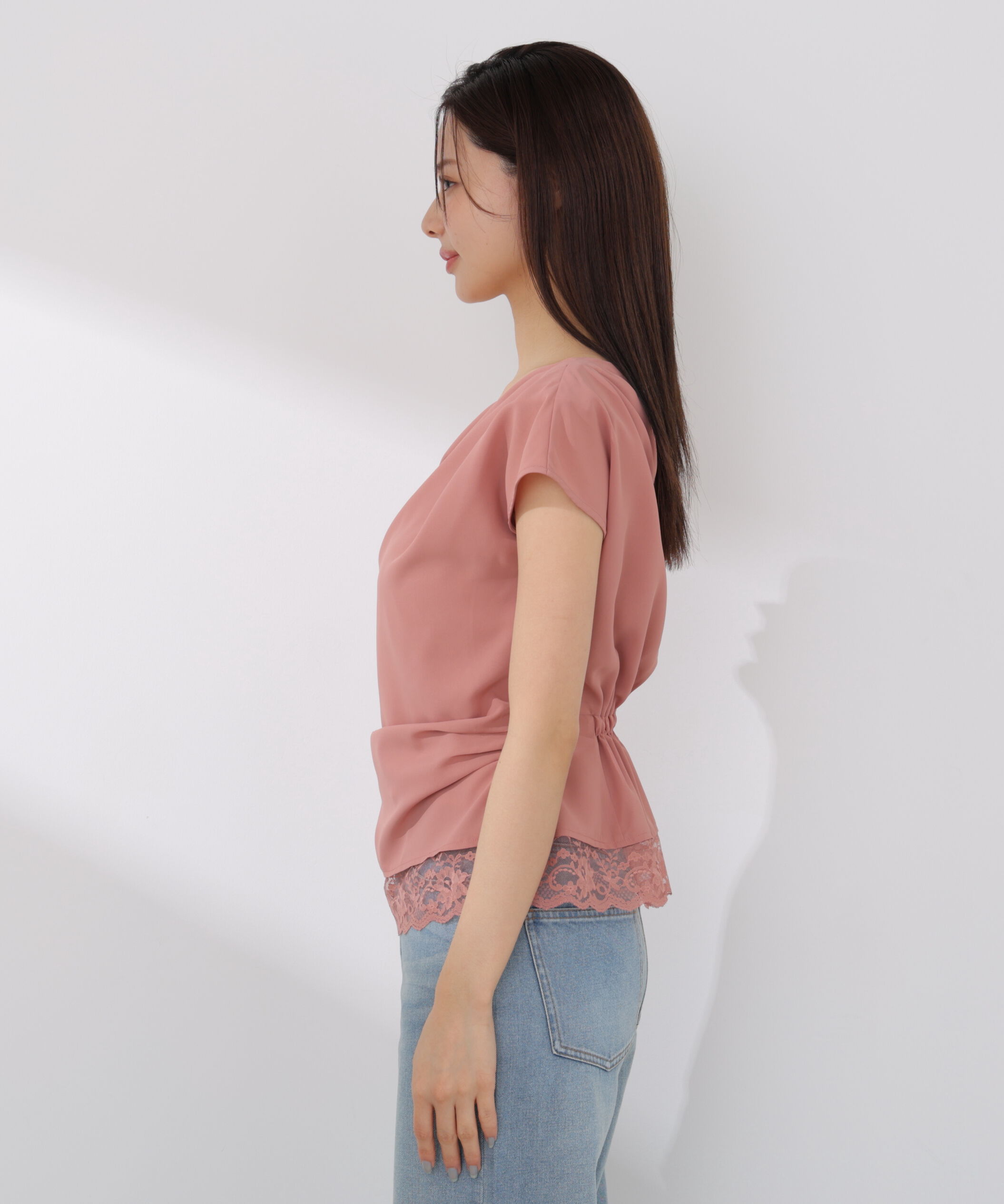 PROPORTION BODY DRESSING「〈a/mie〉アシメドレープブラウス」|シャツ・ブラウス|