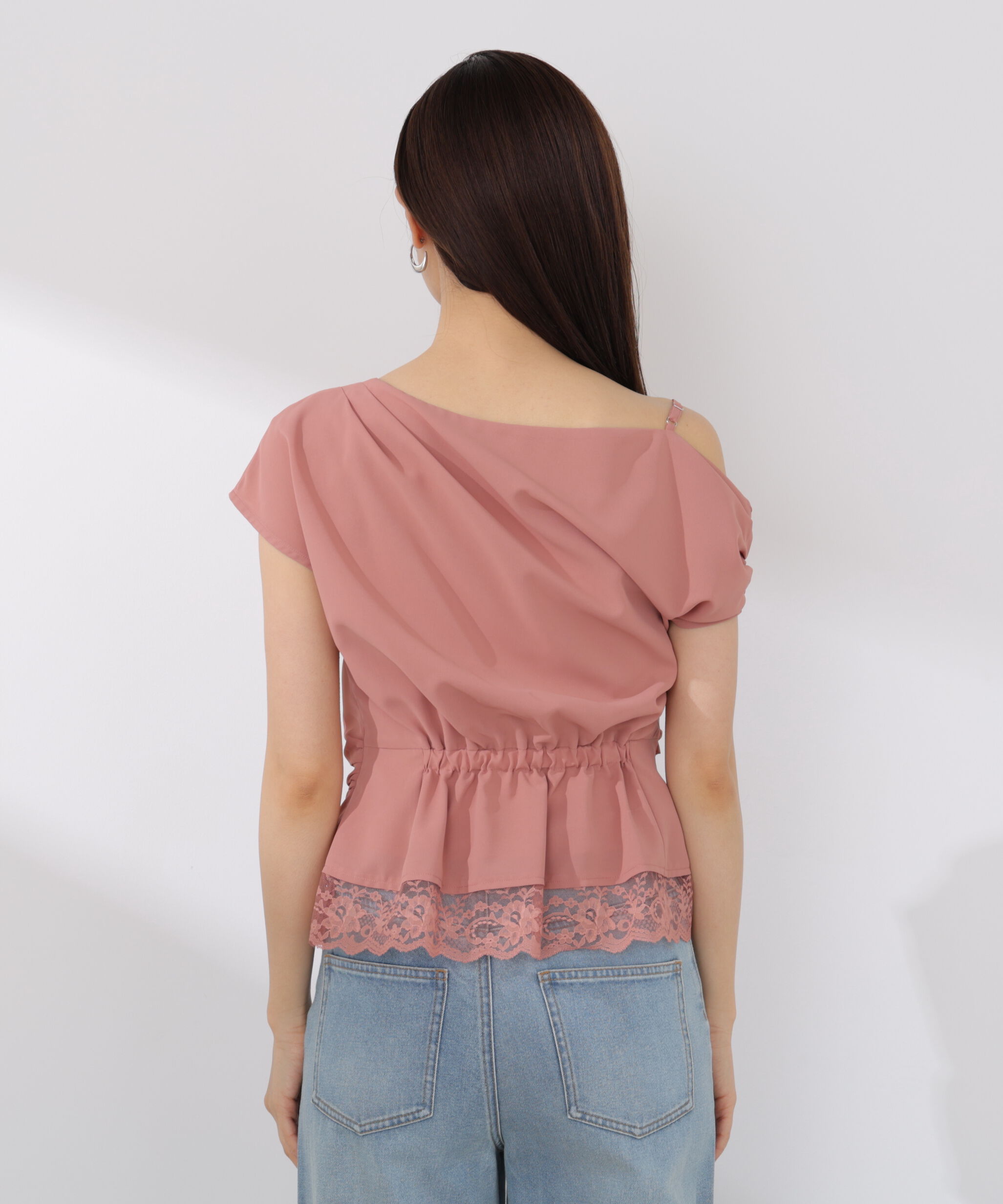 PROPORTION BODY DRESSING「〈a/mie〉アシメドレープブラウス」|シャツ・ブラウス|