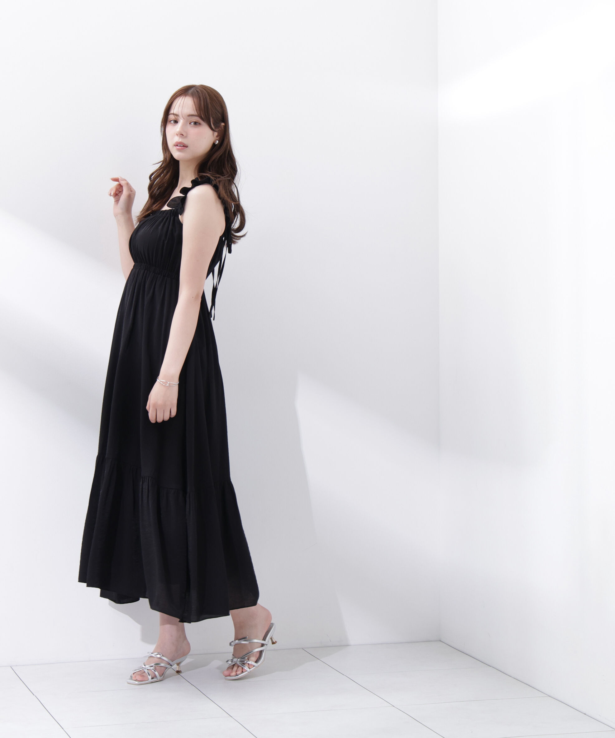 PROPORTION BODY DRESSING「＜EDIT COLOGNE＞フリルショルダーティアードワンピース」|ワンピース|