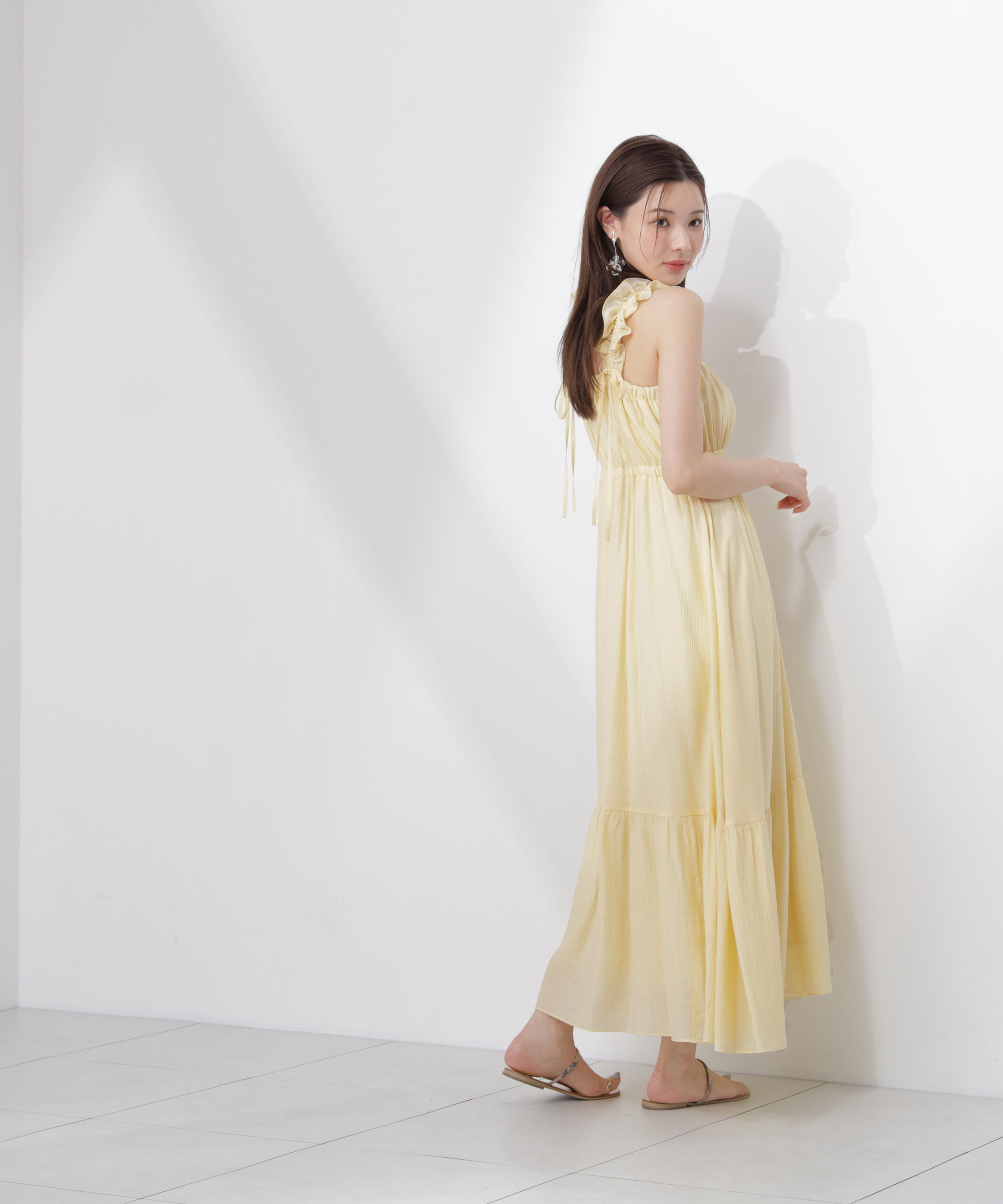 PROPORTION BODY DRESSING「＜EDIT COLOGNE＞フリルショルダーティアードワンピース」|ワンピース|