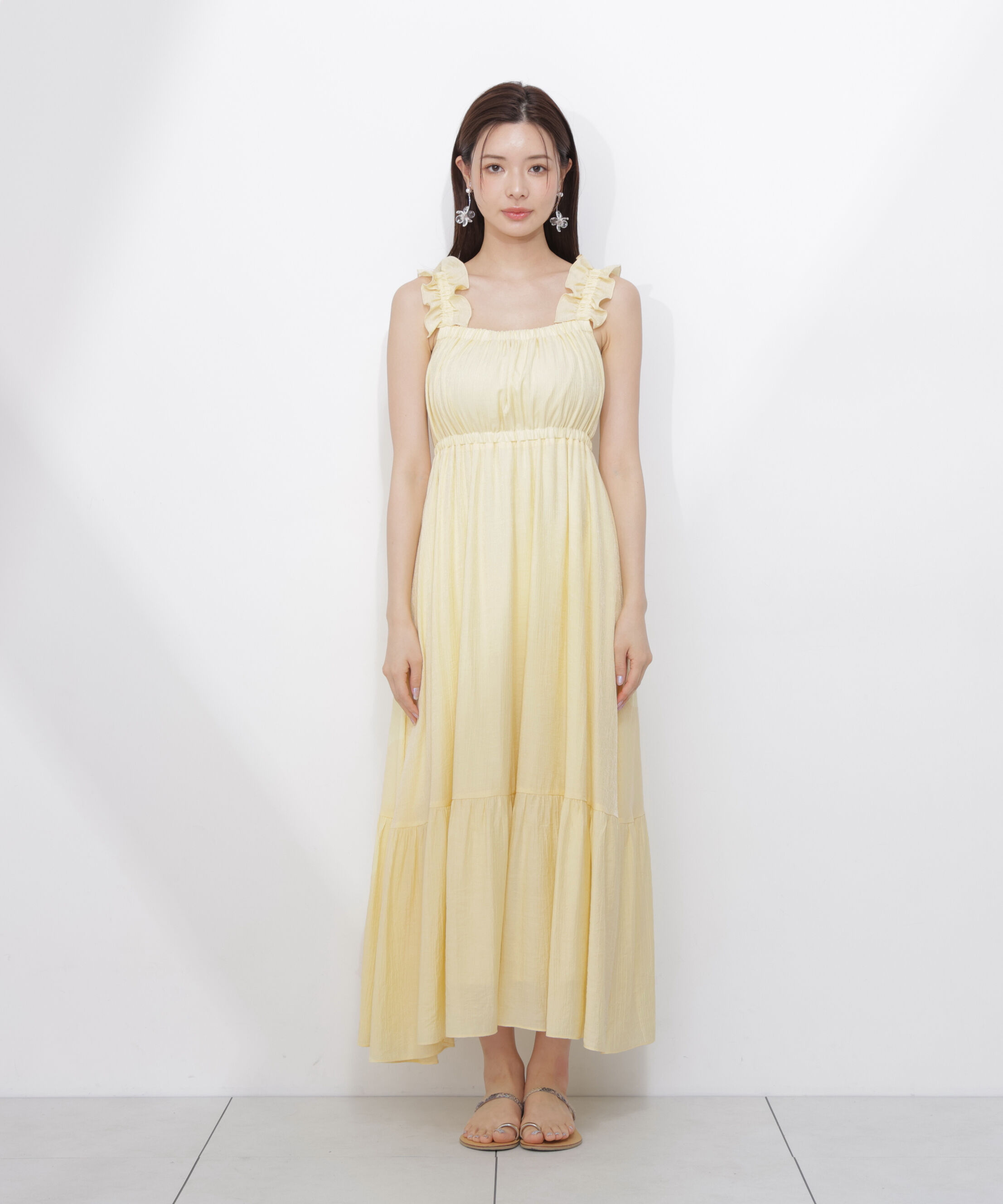 PROPORTION BODY DRESSING「＜EDIT COLOGNE＞フリルショルダーティアードワンピース」|ワンピース|