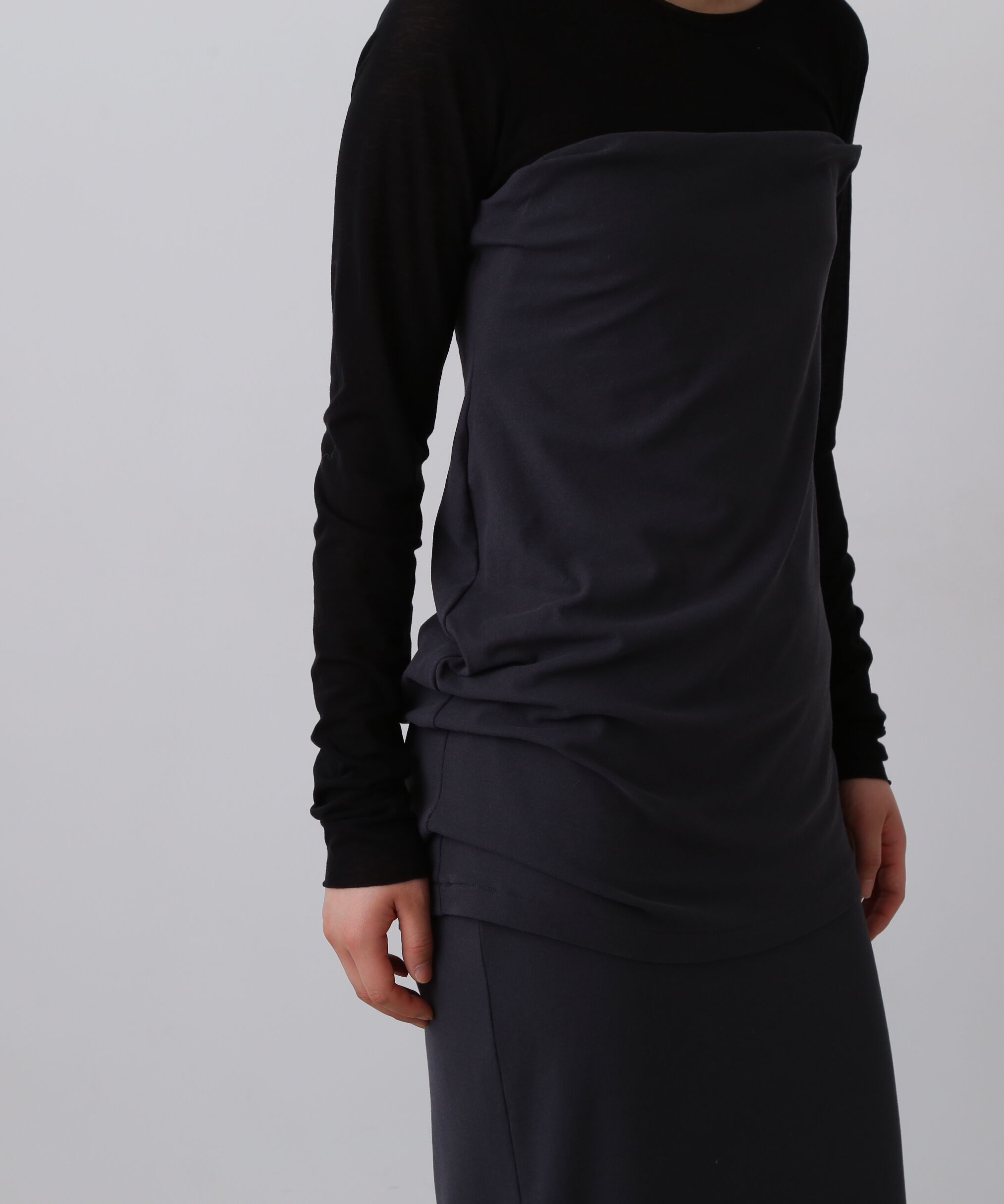 YLEVE 「YLEVE / 80/2 HIGH-TWISTED GAUZE BARE JERSEY ONE PIECE SKIRT」|ワンピース|