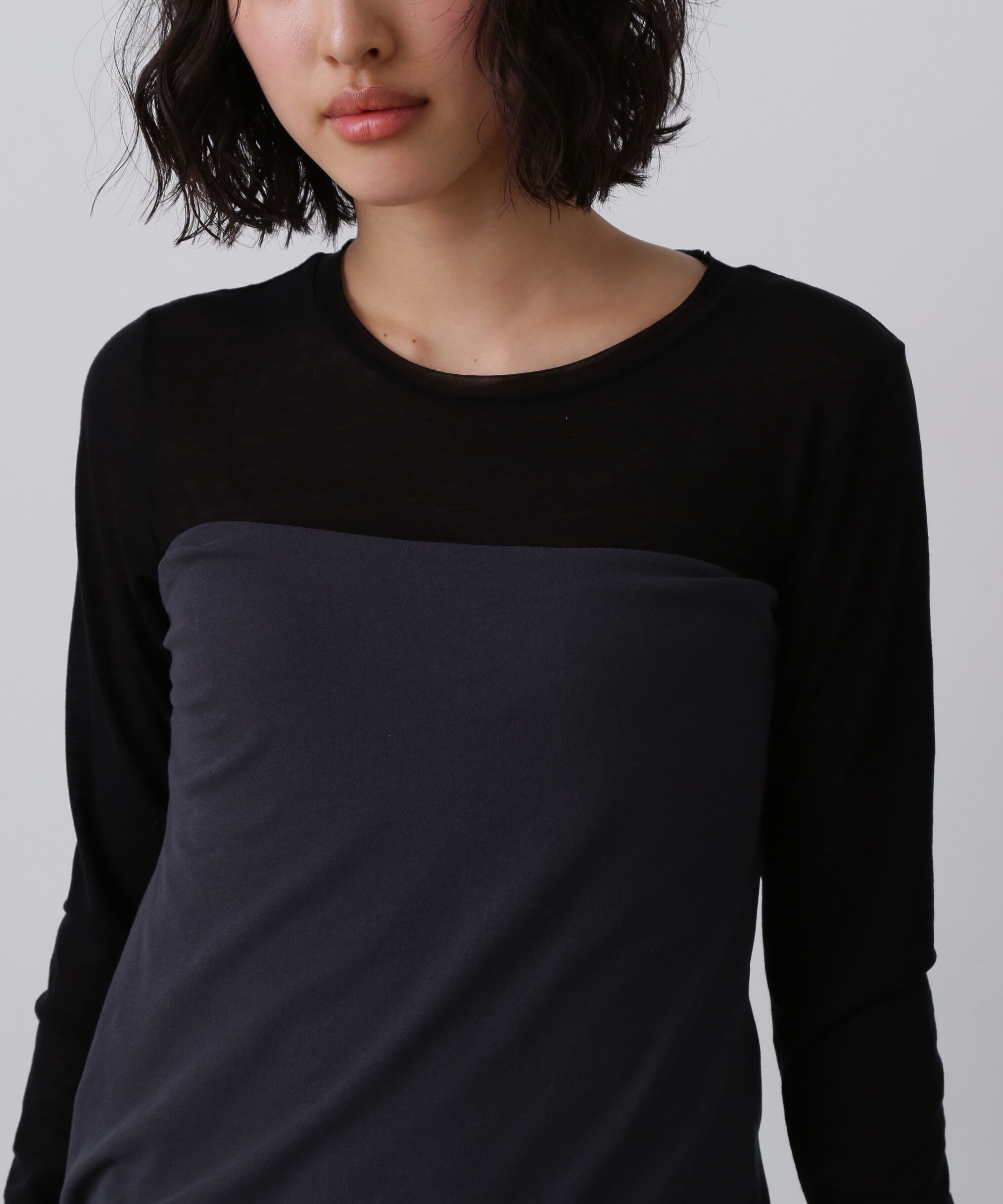YLEVE 「YLEVE / 80/2 HIGH-TWISTED GAUZE BARE JERSEY ONE PIECE SKIRT」|ワンピース|